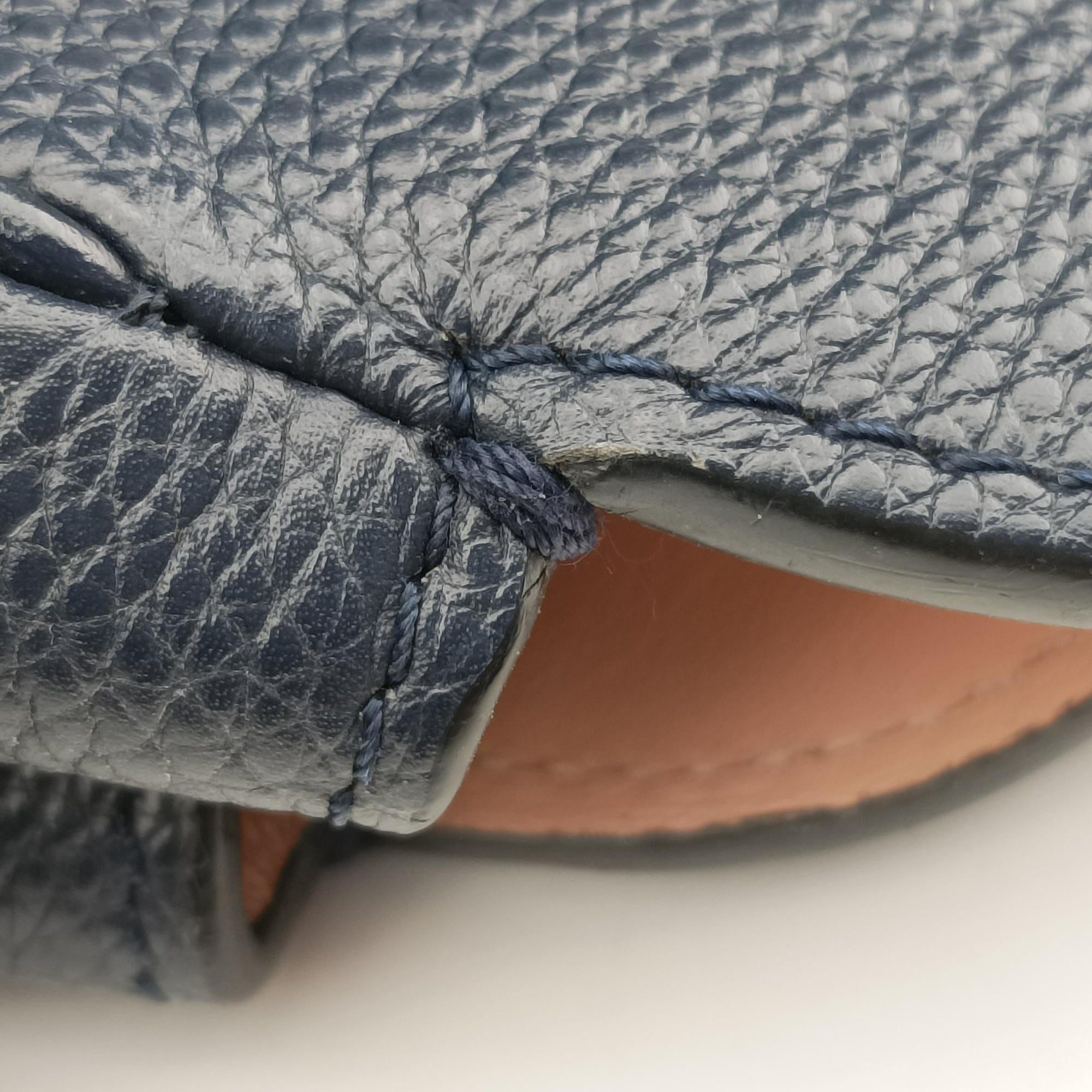 Pre-owned Louis Vuitton Milla MM  Navy Veau Nuage Calf Leather M54348 handbag | stylenewstar
