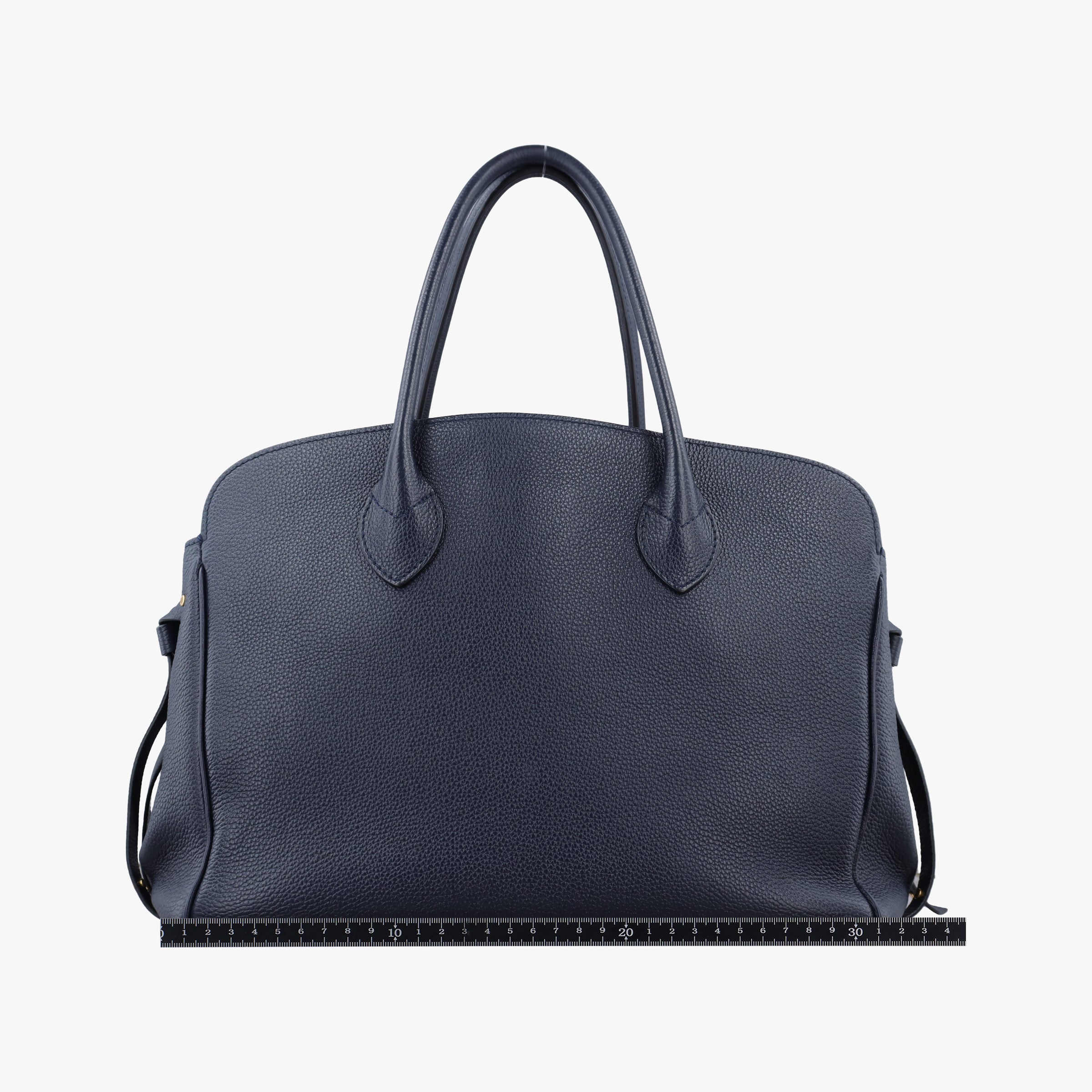 Pre-owned Louis Vuitton Milla MM  Navy Veau Nuage Calf Leather M54348 handbag | stylenewstar