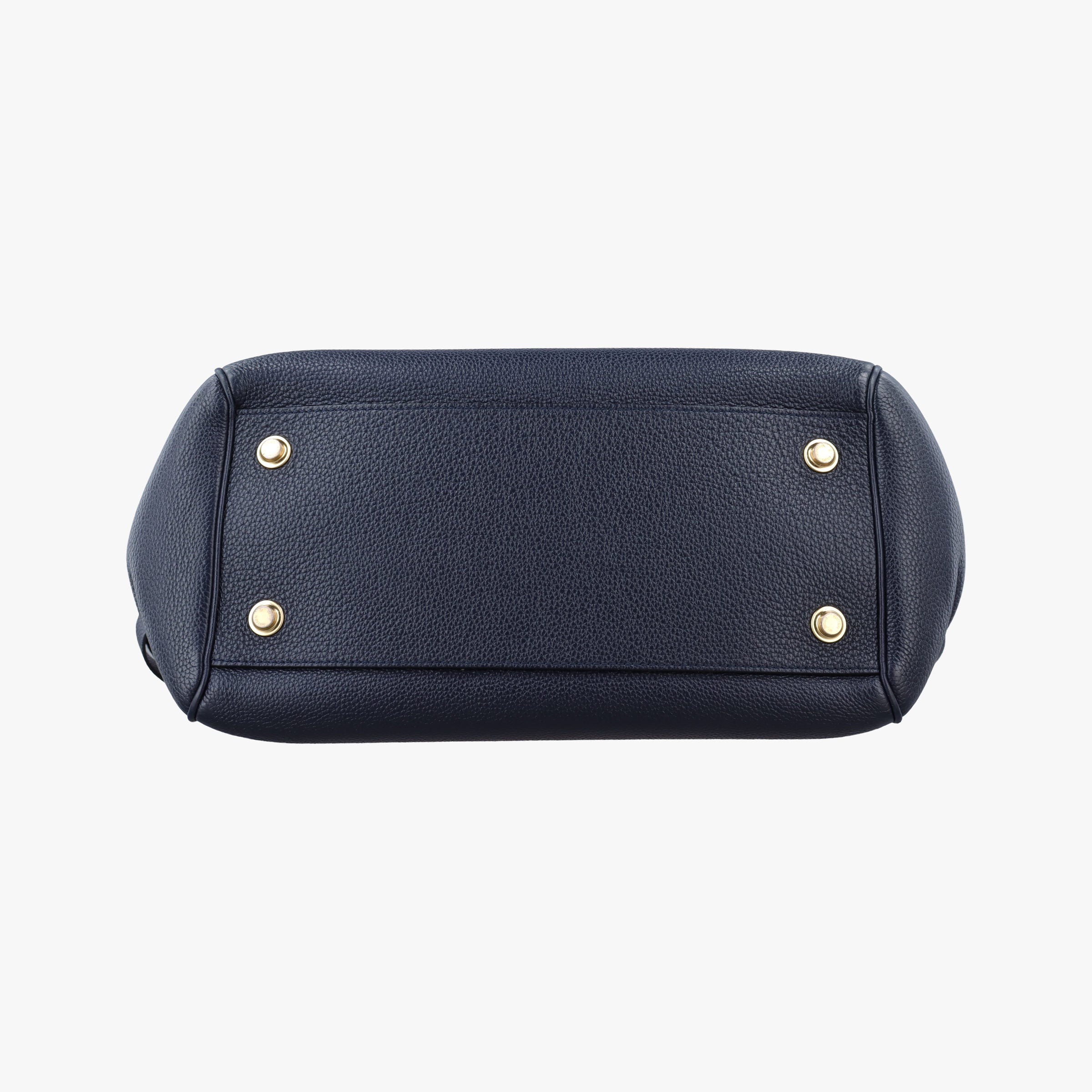 Pre-owned Louis Vuitton Milla MM  Navy Veau Nuage Calf Leather M54348 handbag | stylenewstar