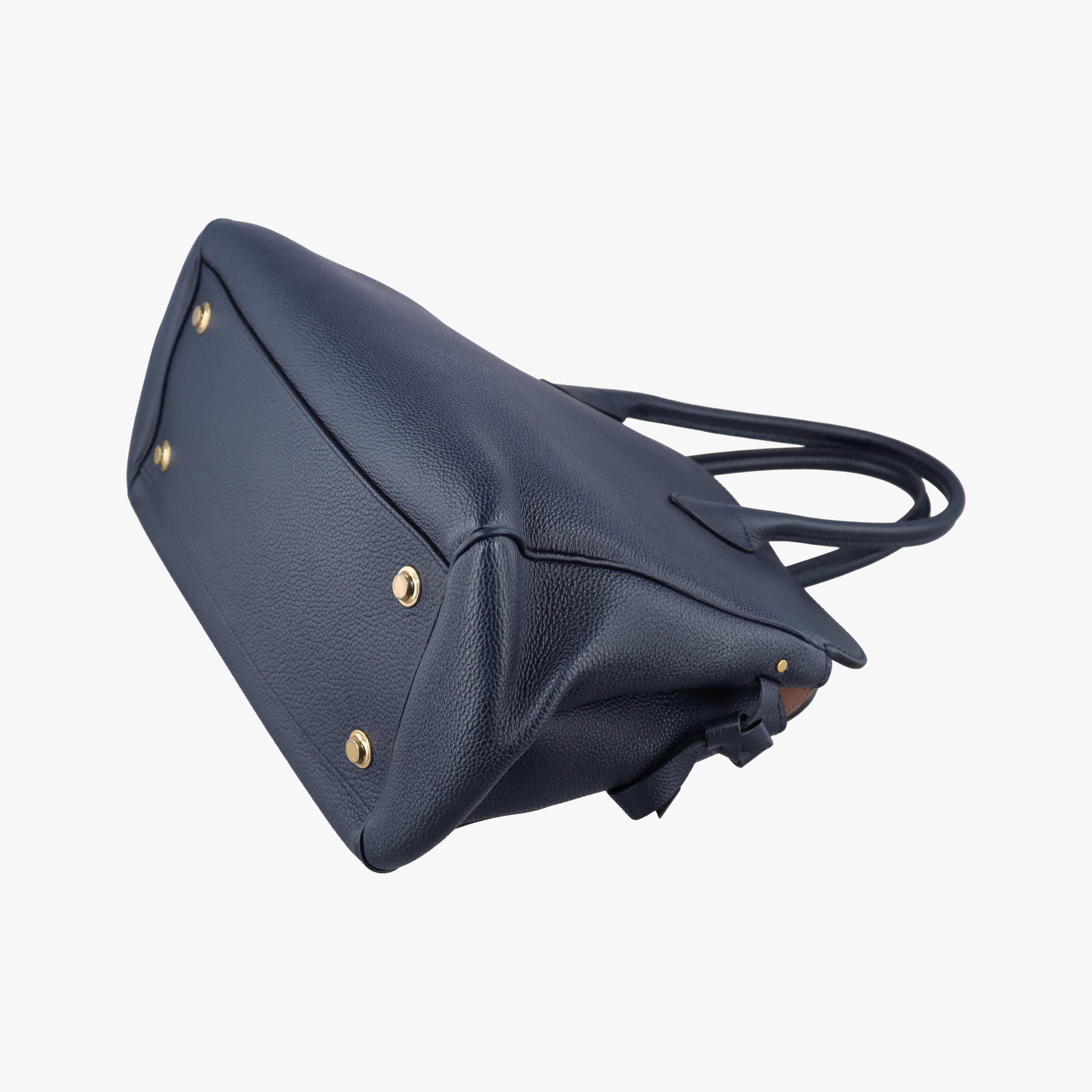 Pre-owned Louis Vuitton Milla MM  Navy Veau Nuage Calf Leather M54348 handbag | stylenewstar