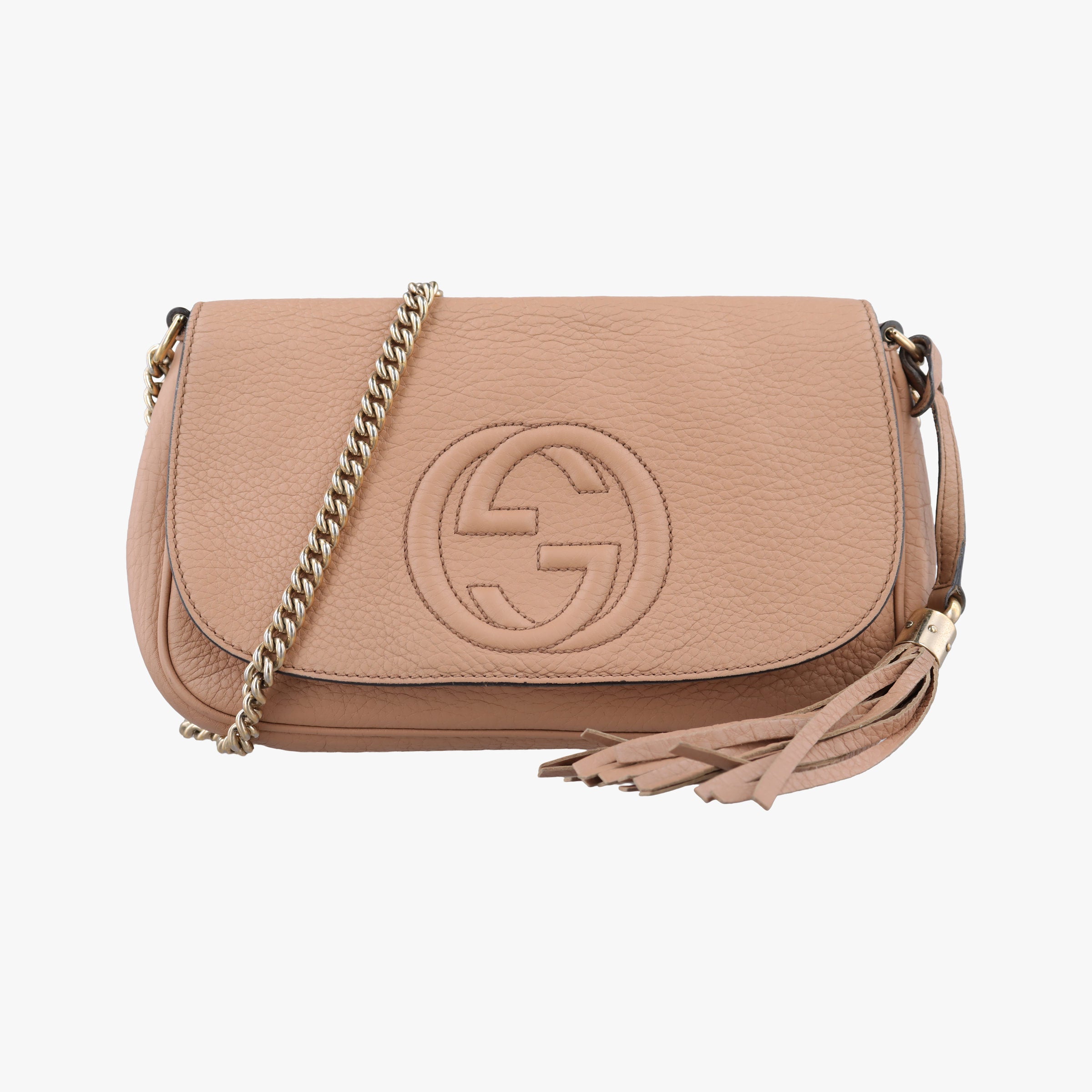 Pre-owned Gucci SOHO Beige Leather 336752 shoulderbag | stylenewstar