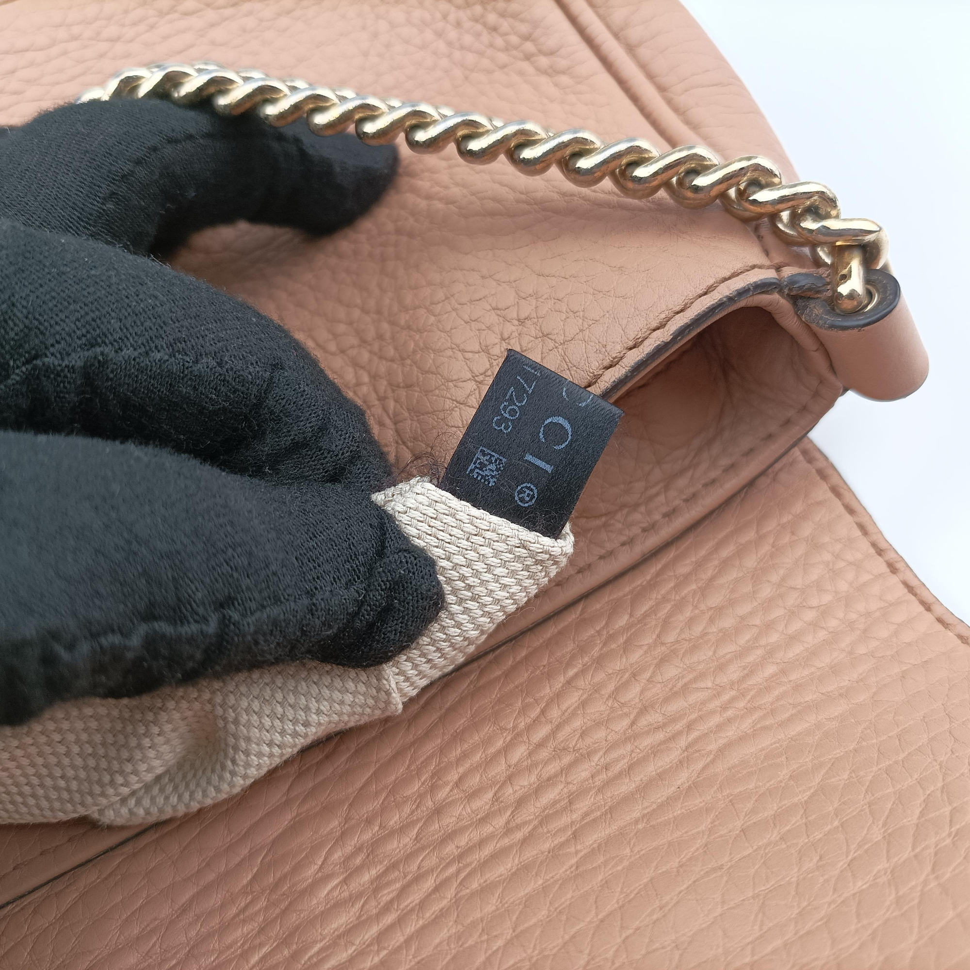Pre-owned Gucci SOHO Beige Leather 336752 shoulderbag | stylenewstar
