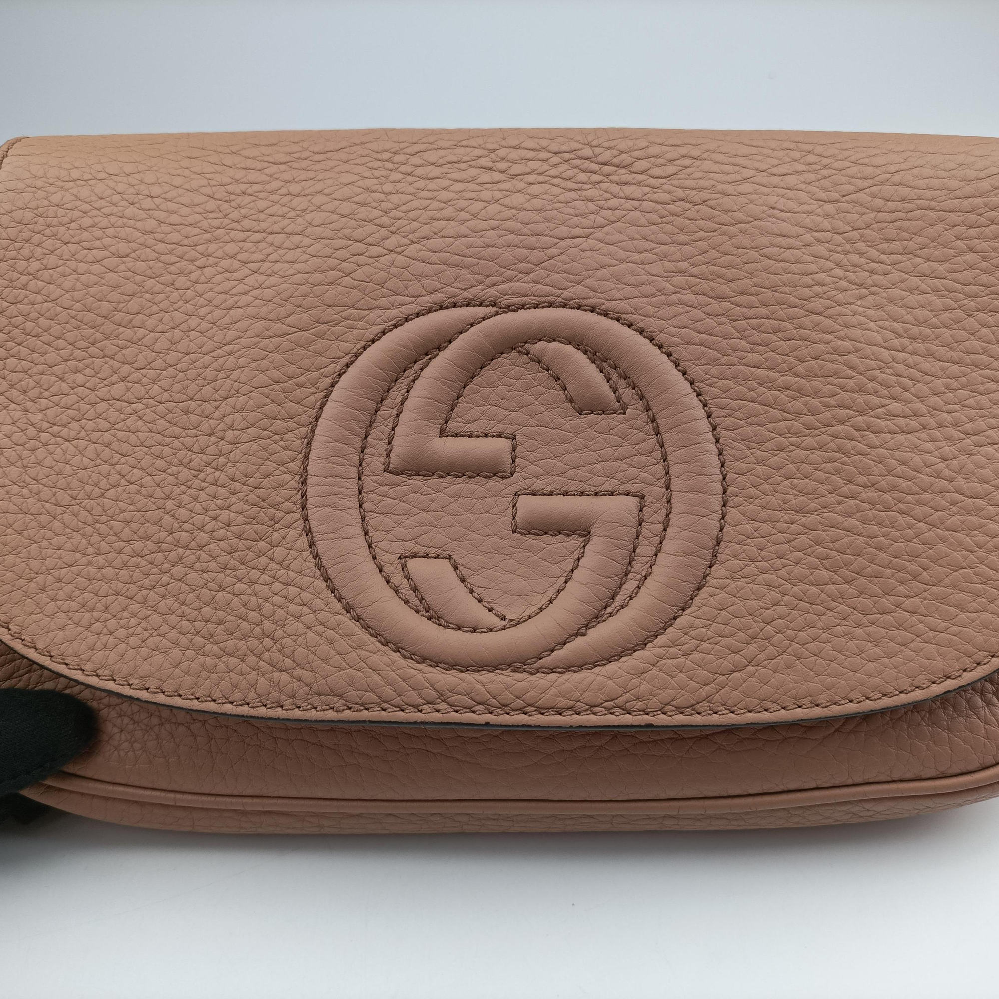Pre-owned Gucci SOHO Beige Leather 336752 shoulderbag | stylenewstar