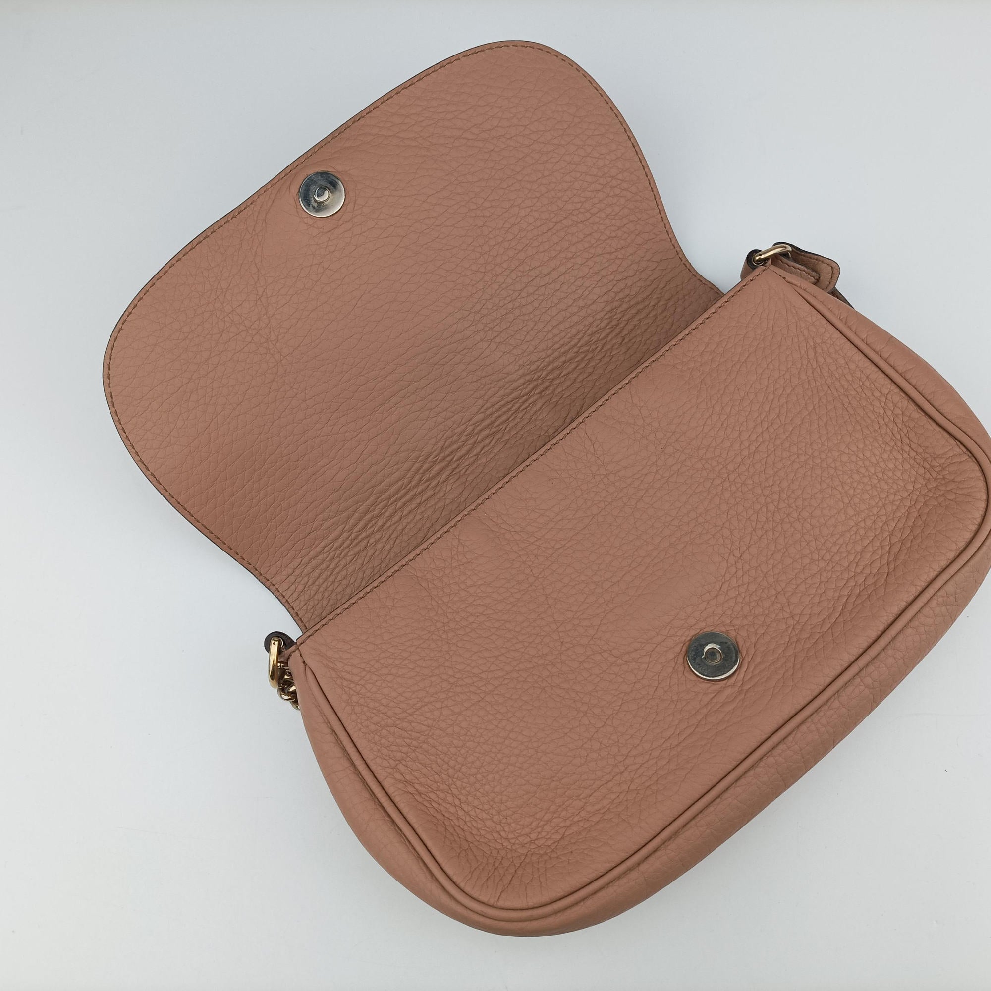 Pre-owned Gucci SOHO Beige Leather 336752 shoulderbag | stylenewstar