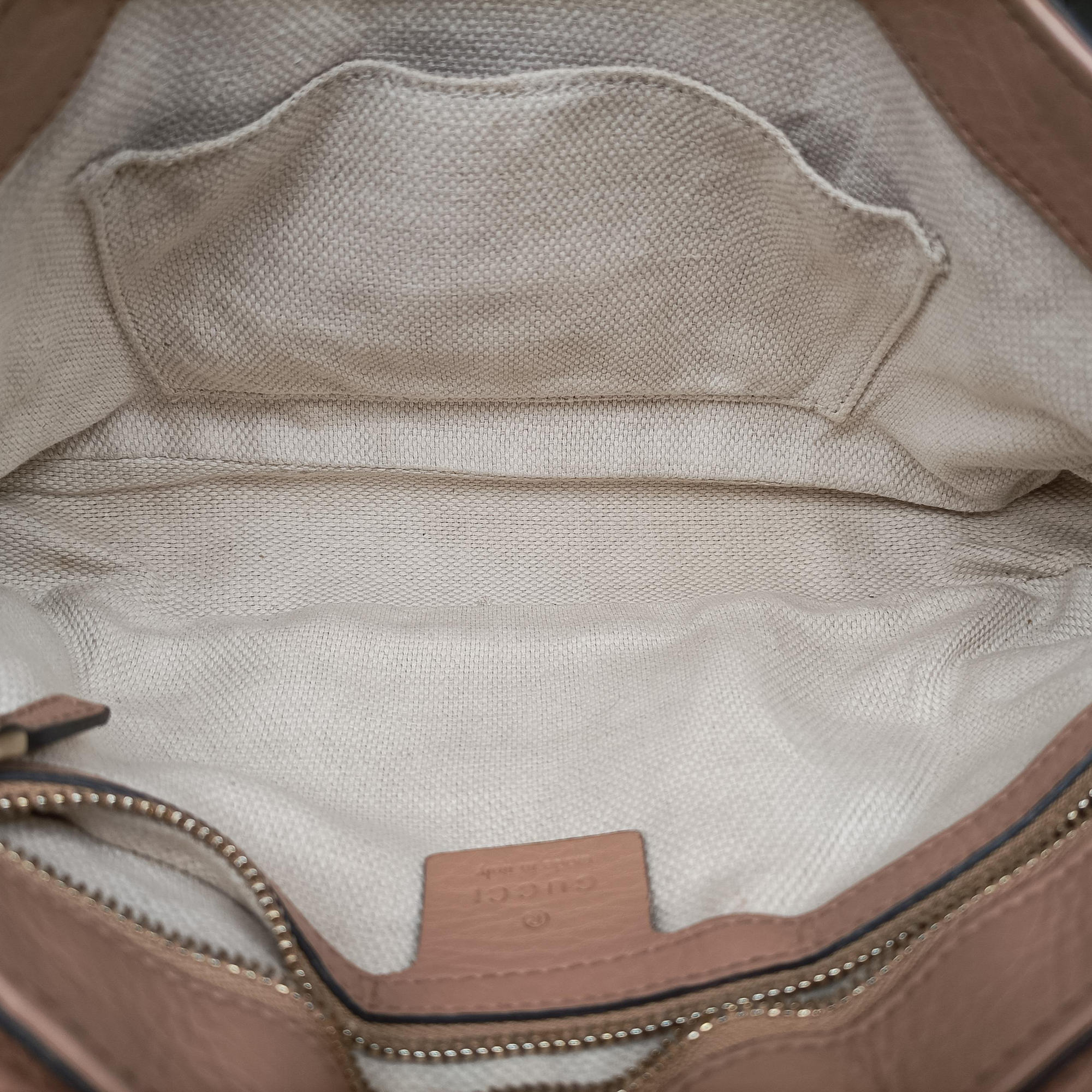 Pre-owned Gucci SOHO Beige Leather 336752 shoulderbag | stylenewstar