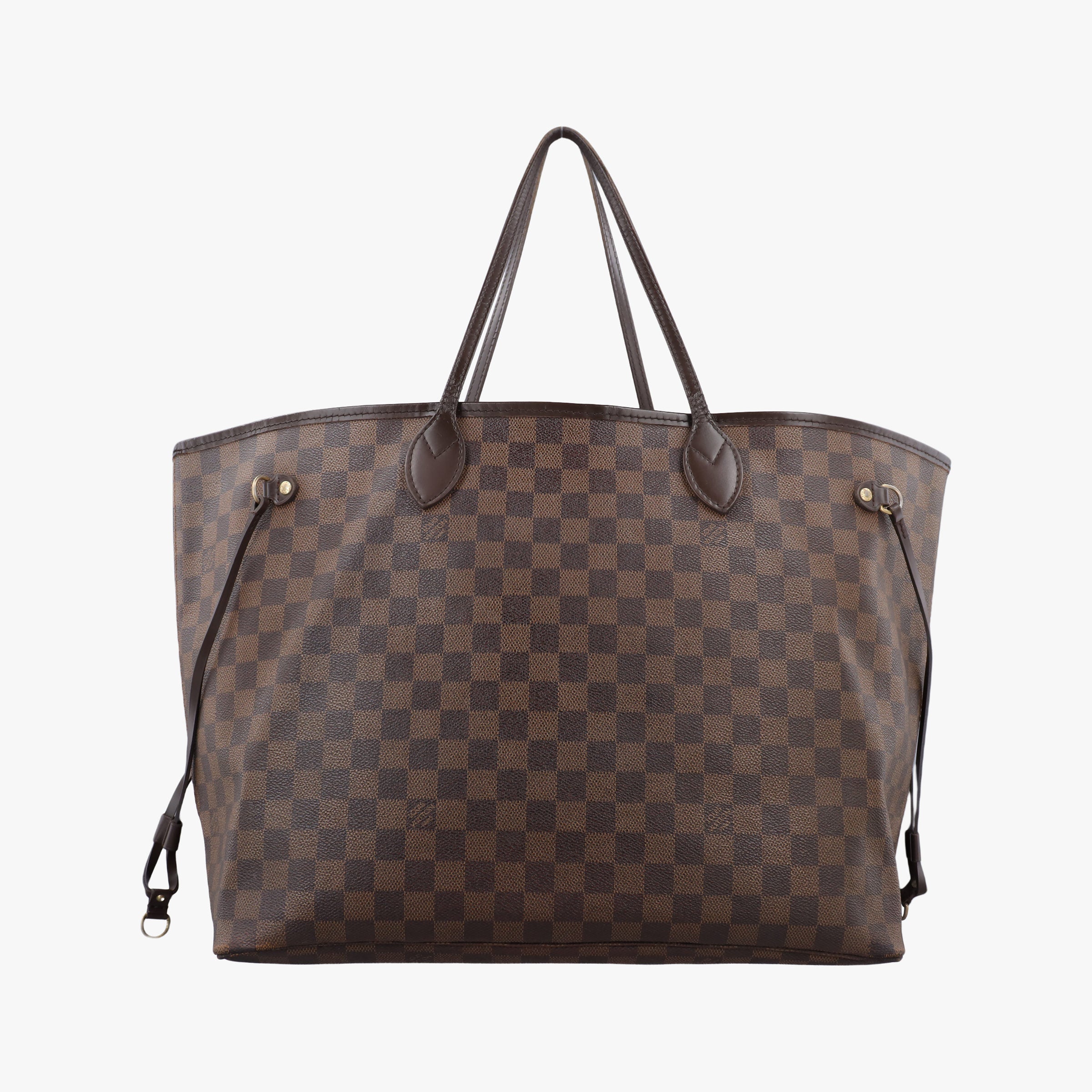 Pre-owned Louis Vuitton NEVERFULL MM EBENE Damier Canvas N51105 shoulderbag | stylenewstar