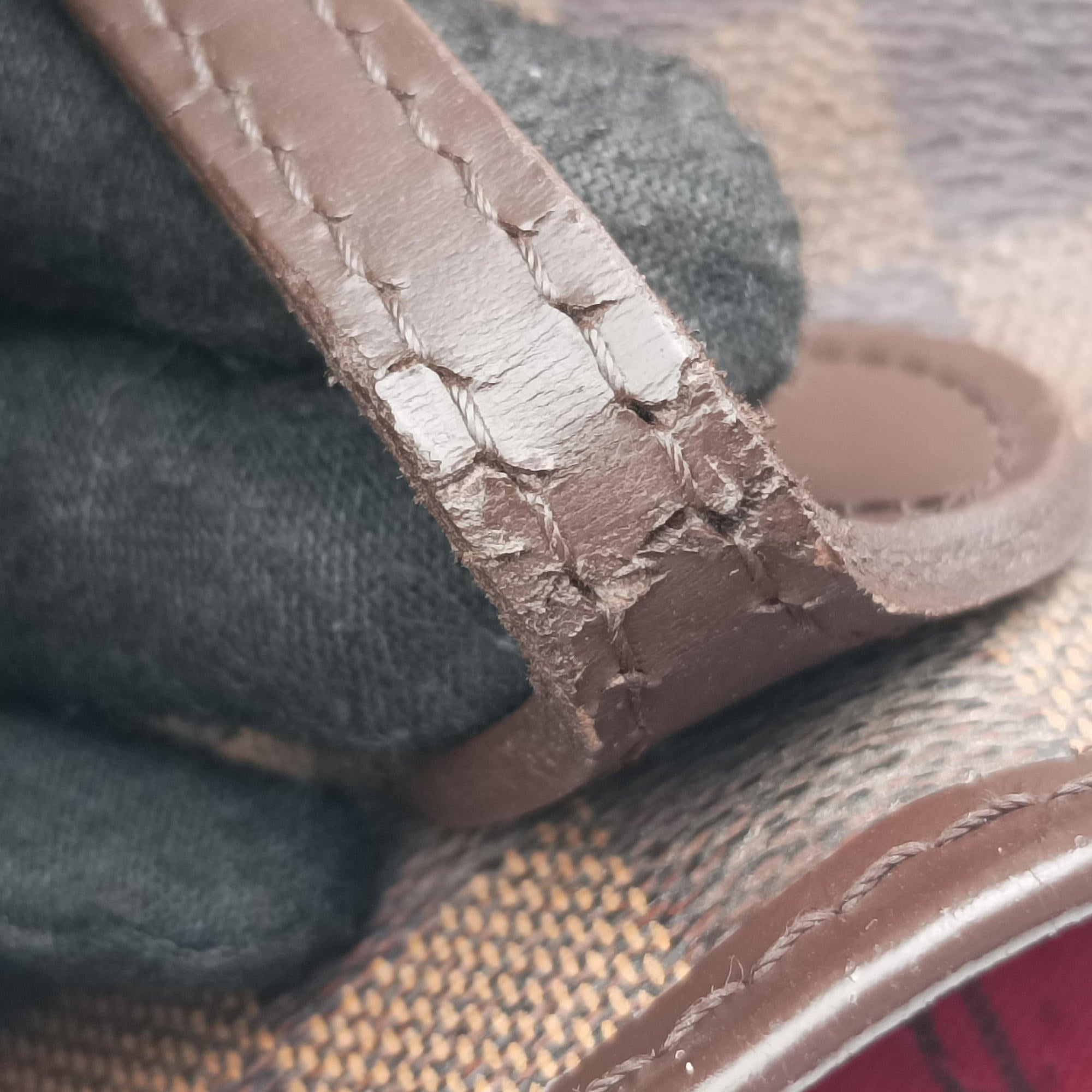 Pre-owned Louis Vuitton NEVERFULL MM EBENE Damier Canvas N51105 shoulderbag | stylenewstar