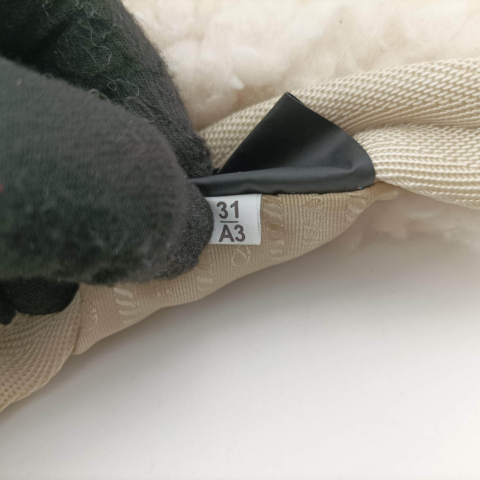 Pre-owned Prada Re-Edition 2000 White Sheep Fur × Nylon Trims 1NE515 handbag | stylenewstar