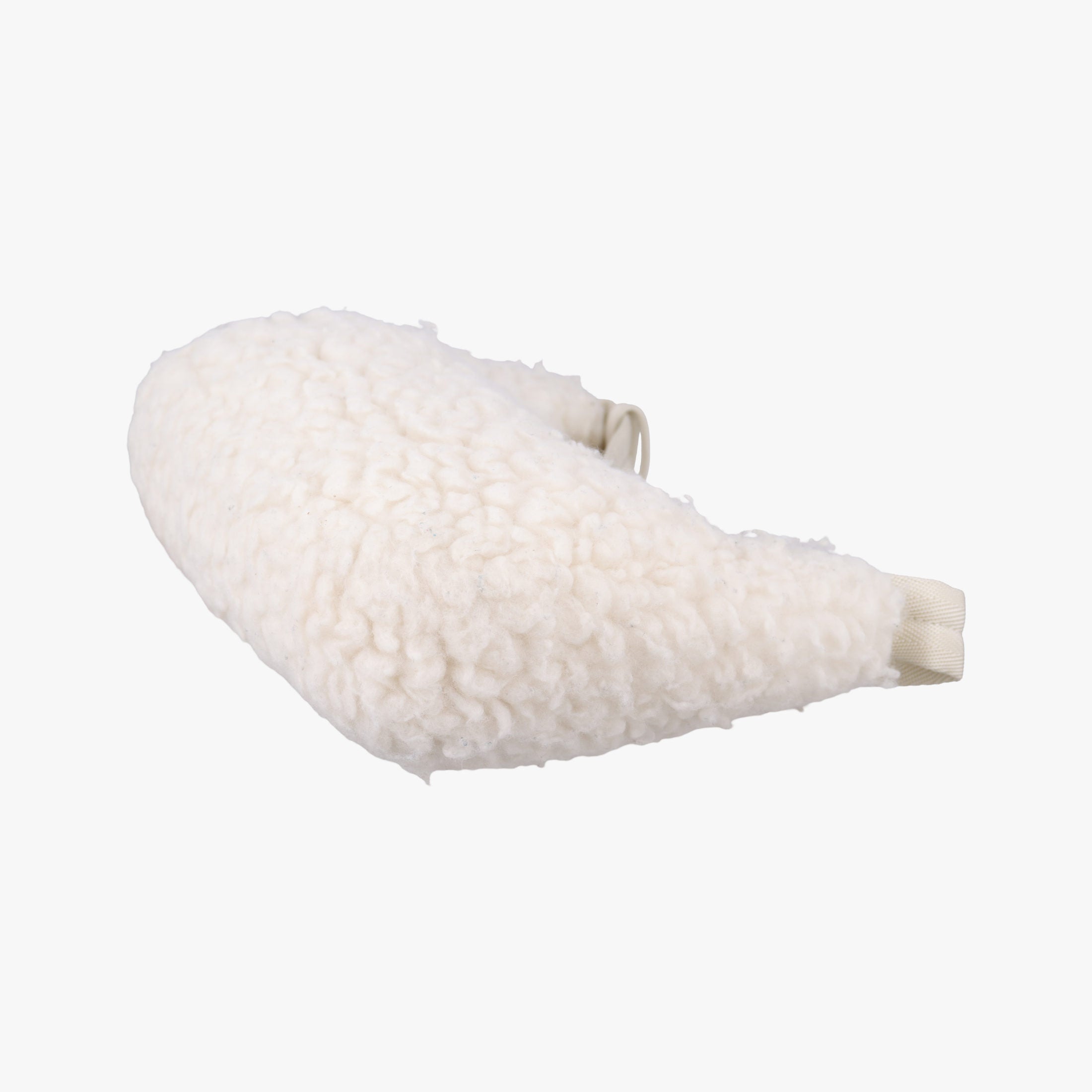 Pre-owned Prada Re-Edition 2000 White Sheep Fur × Nylon Trims 1NE515 handbag | stylenewstar