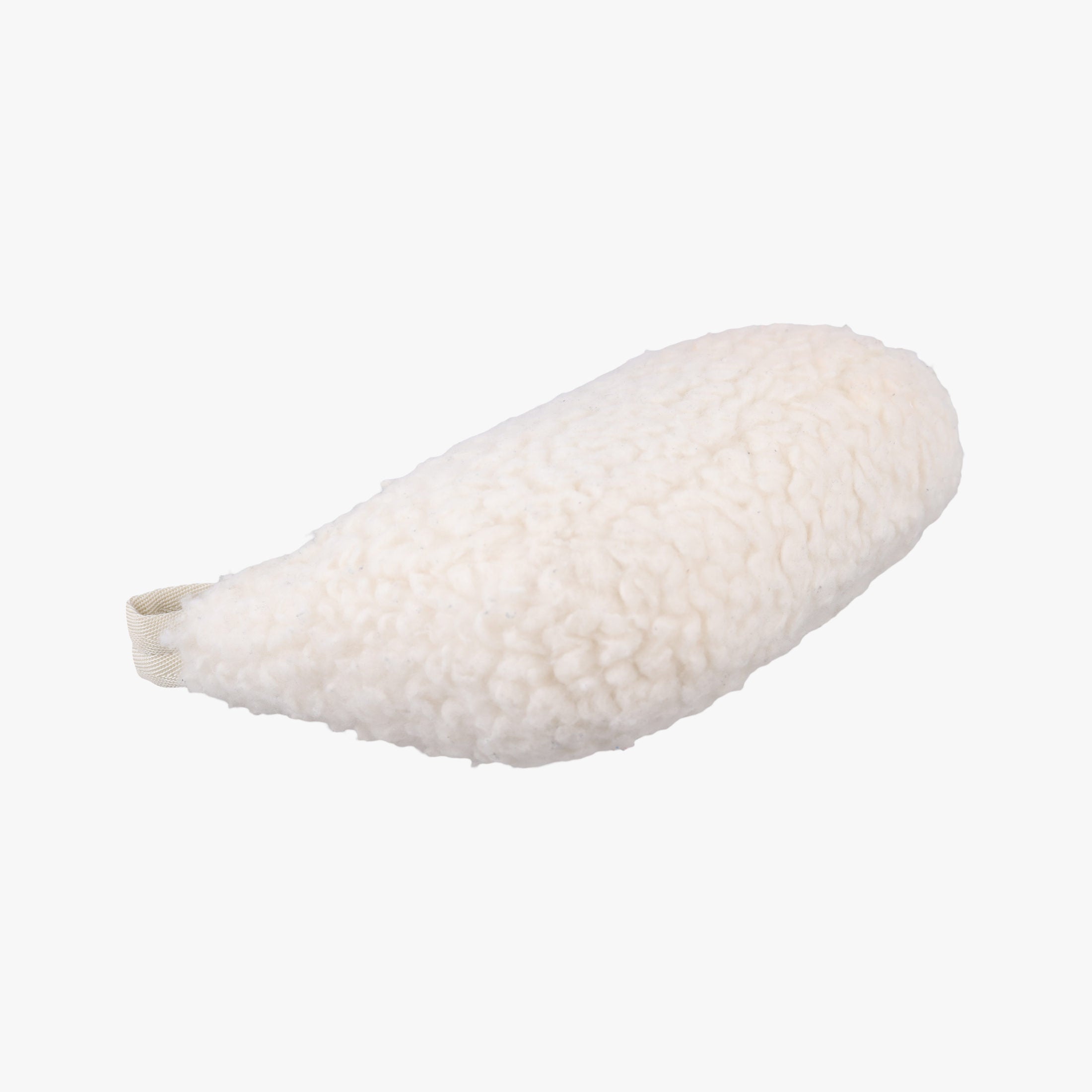 Pre-owned Prada Re-Edition 2000 White Sheep Fur × Nylon Trims 1NE515 handbag | stylenewstar