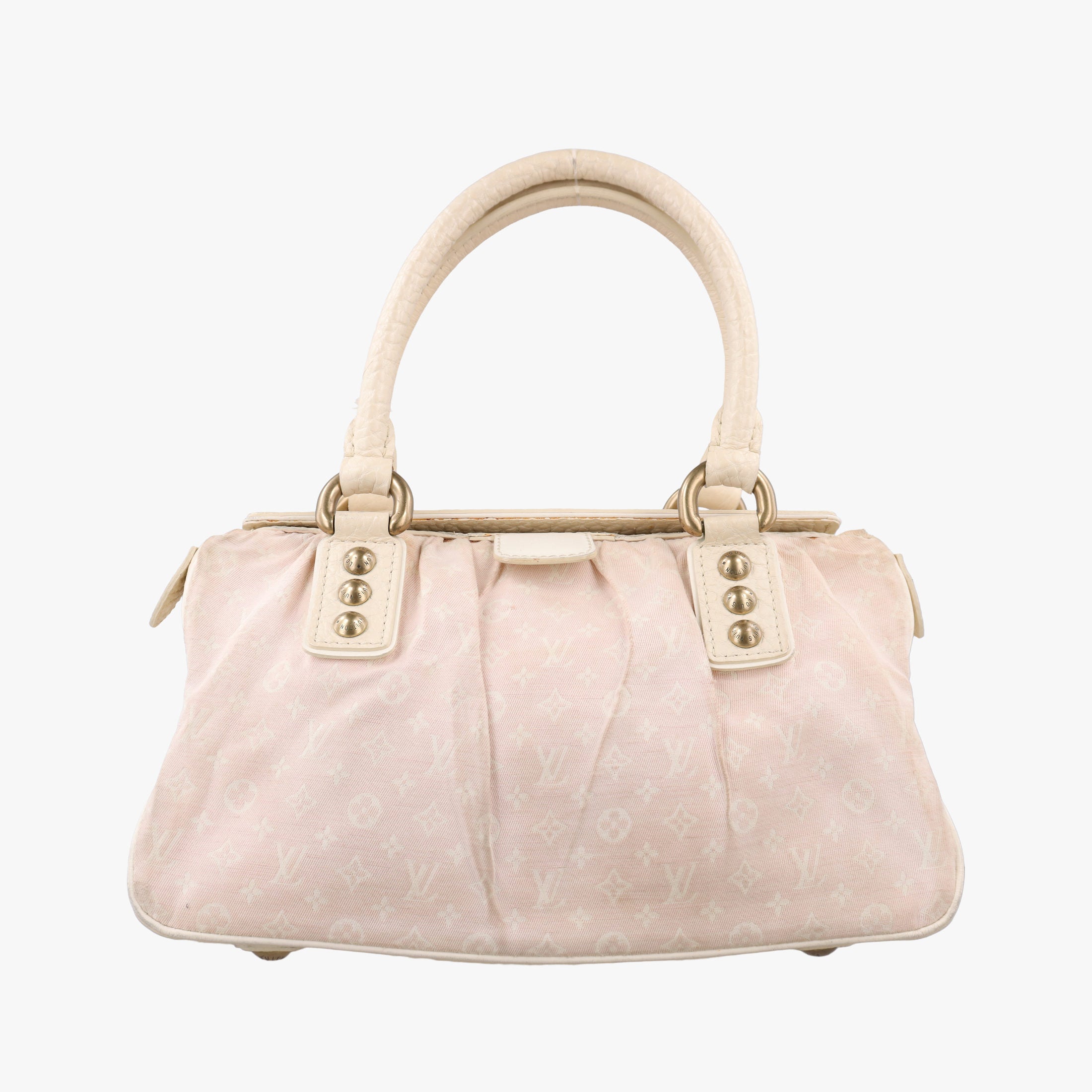 Pre-owned Louis Vuitton Trapeze PM RosePink Monogram Mini Lin	Canvas × Leather M40062 handbag | stylenewstar