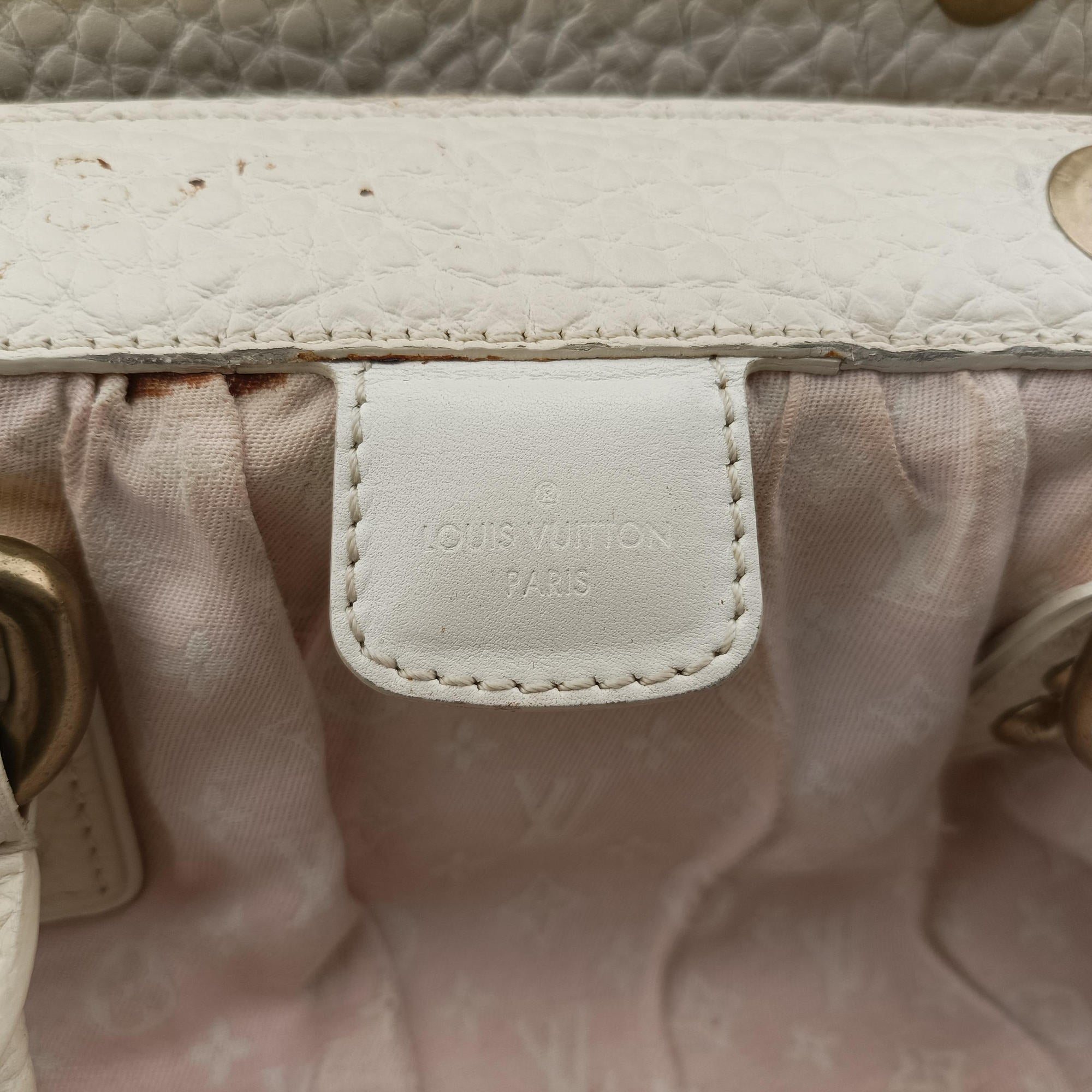 Pre-owned Louis Vuitton Trapeze PM RosePink Monogram Mini Lin	Canvas × Leather M40062 handbag | stylenewstar