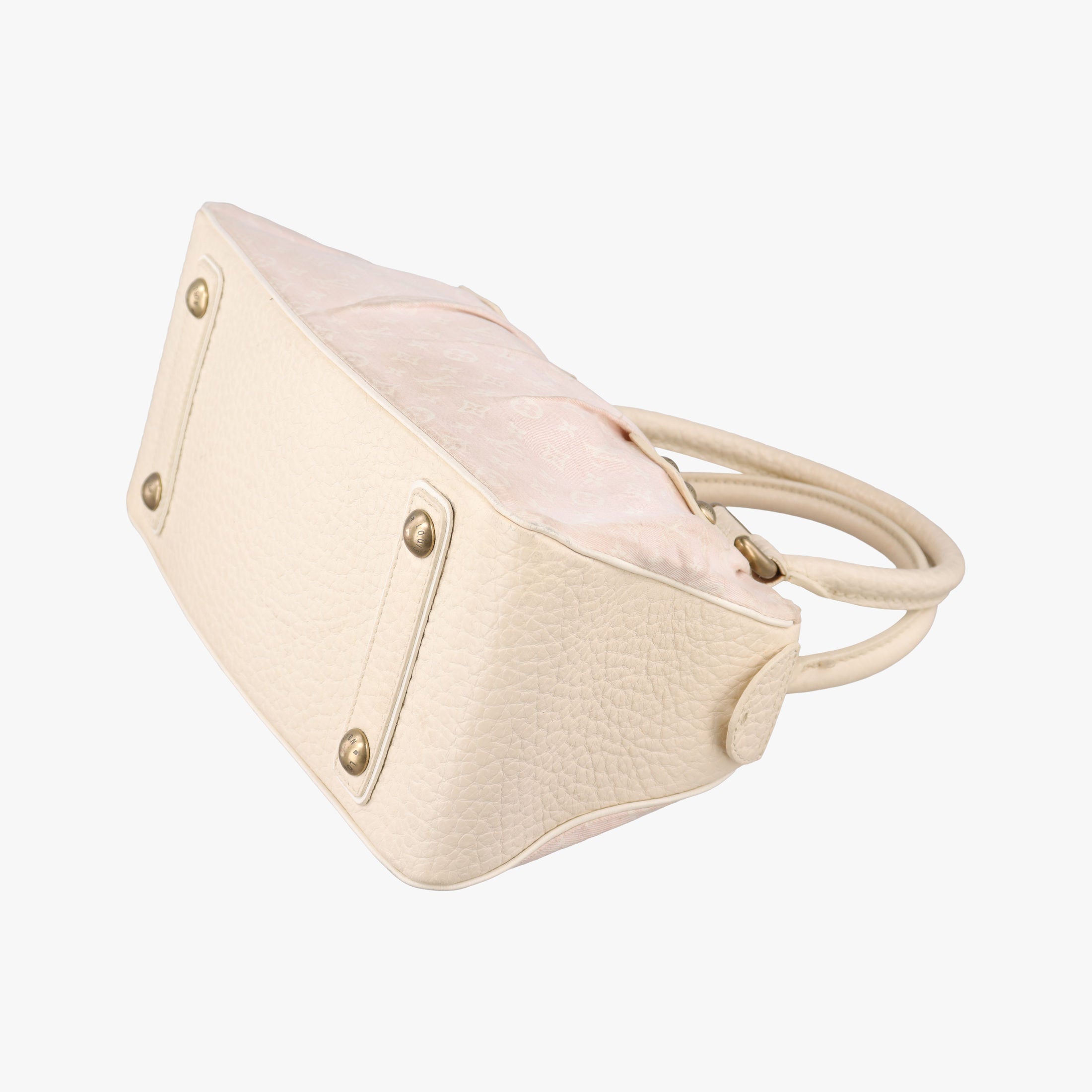Pre-owned Louis Vuitton Trapeze PM RosePink Monogram Mini Lin	Canvas × Leather M40062 handbag | stylenewstar