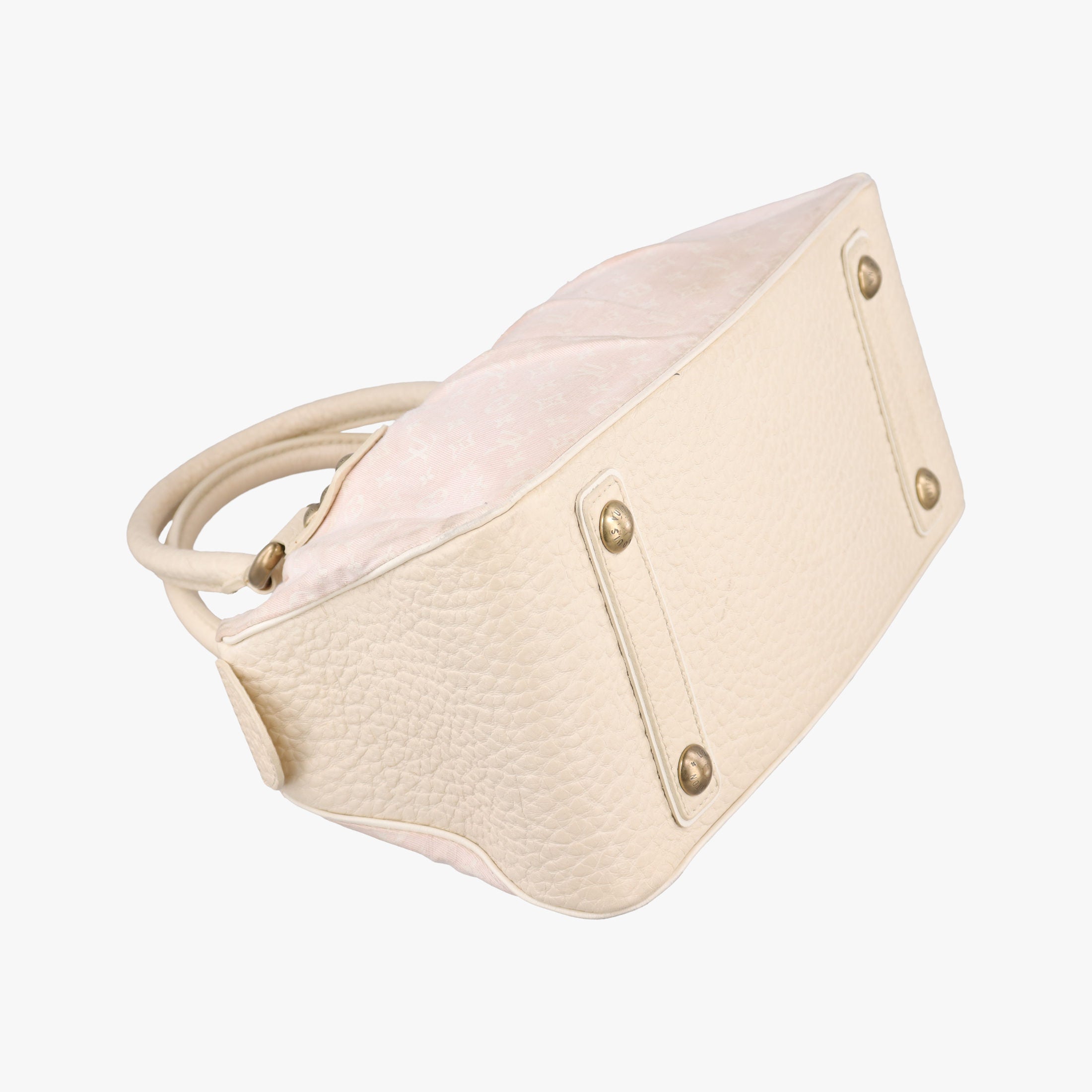 Pre-owned Louis Vuitton Trapeze PM RosePink Monogram Mini Lin	Canvas × Leather M40062 handbag | stylenewstar