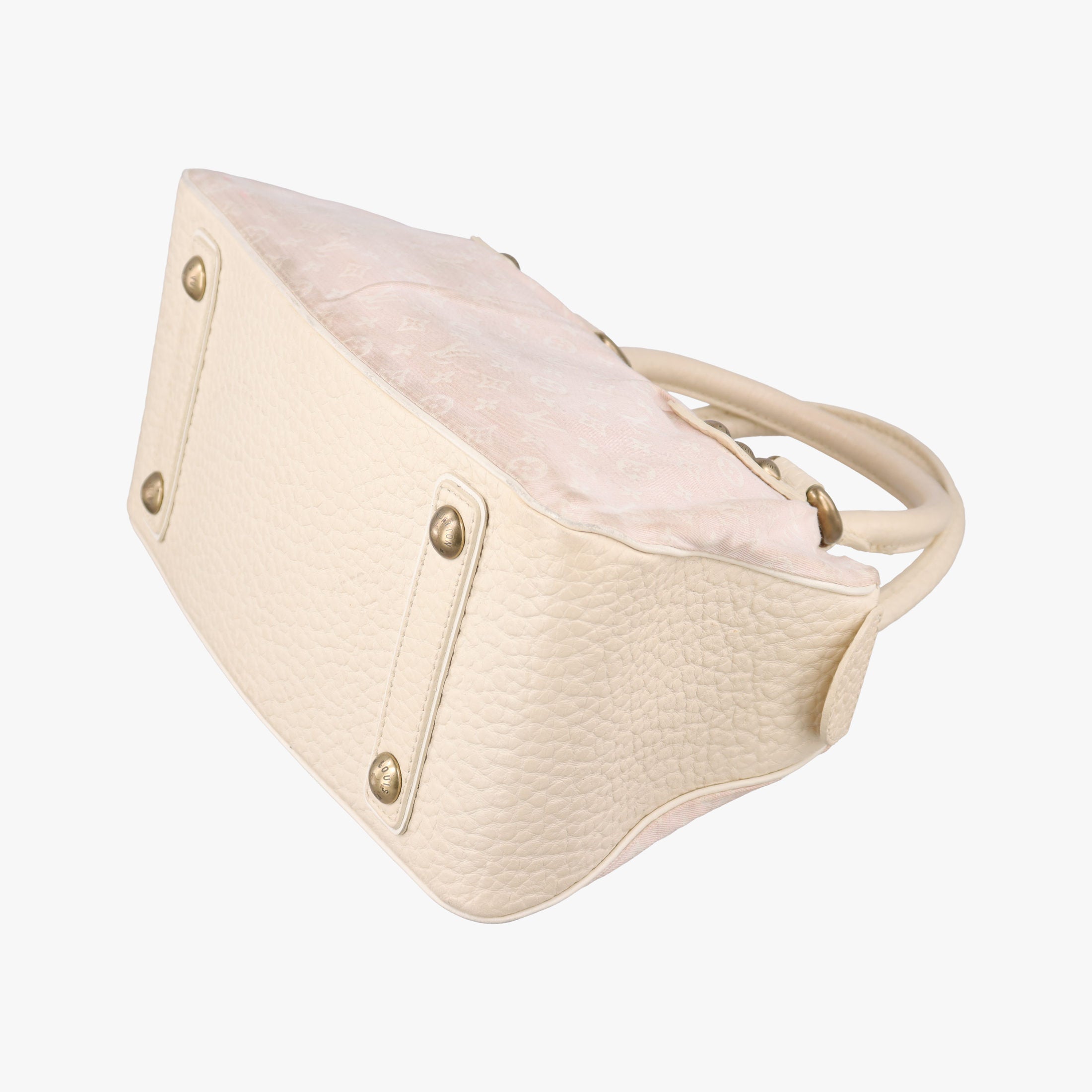 Pre-owned Louis Vuitton Trapeze PM RosePink Monogram Mini Lin	Canvas × Leather M40062 handbag | stylenewstar