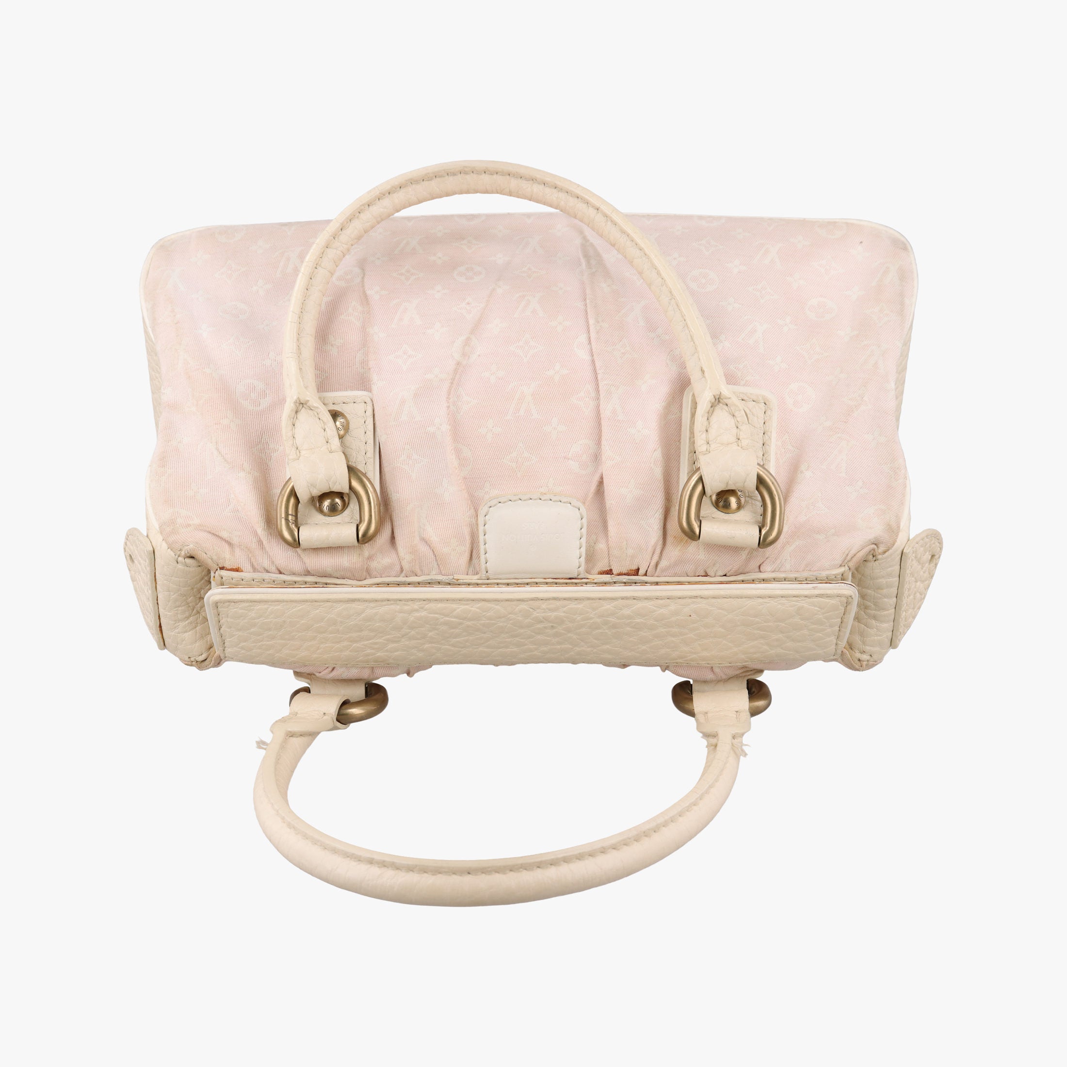 Pre-owned Louis Vuitton Trapeze PM RosePink Monogram Mini Lin	Canvas × Leather M40062 handbag | stylenewstar