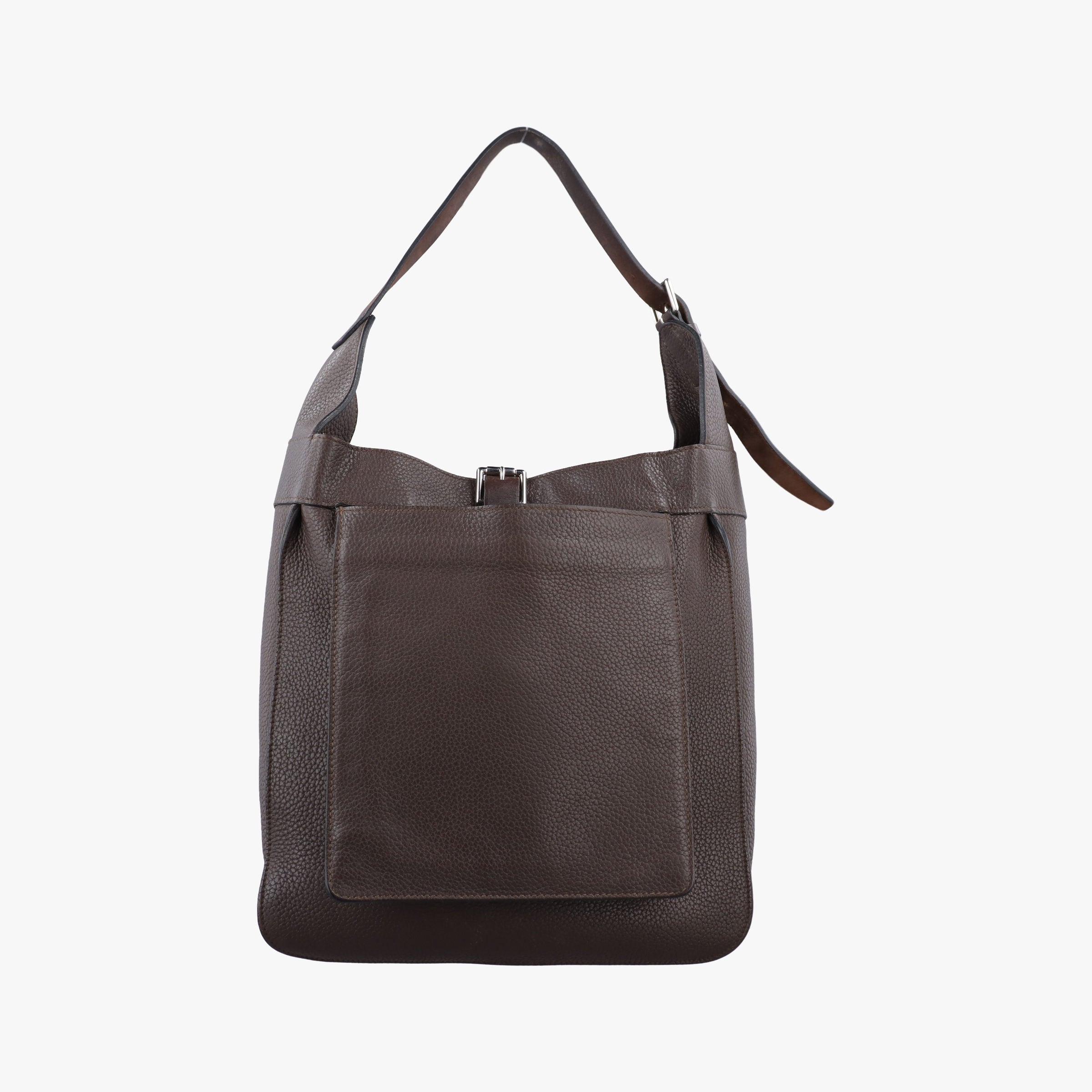 Pre-owned Hermes Marwari  Brown Taurillon Clemence  shoulderbag | stylenewstar