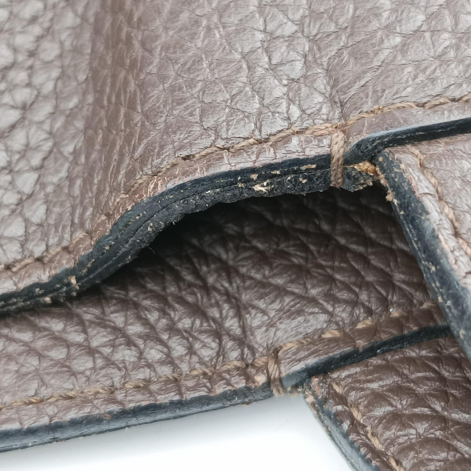 Pre-owned Hermes Marwari  Brown Taurillon Clemence  shoulderbag | stylenewstar