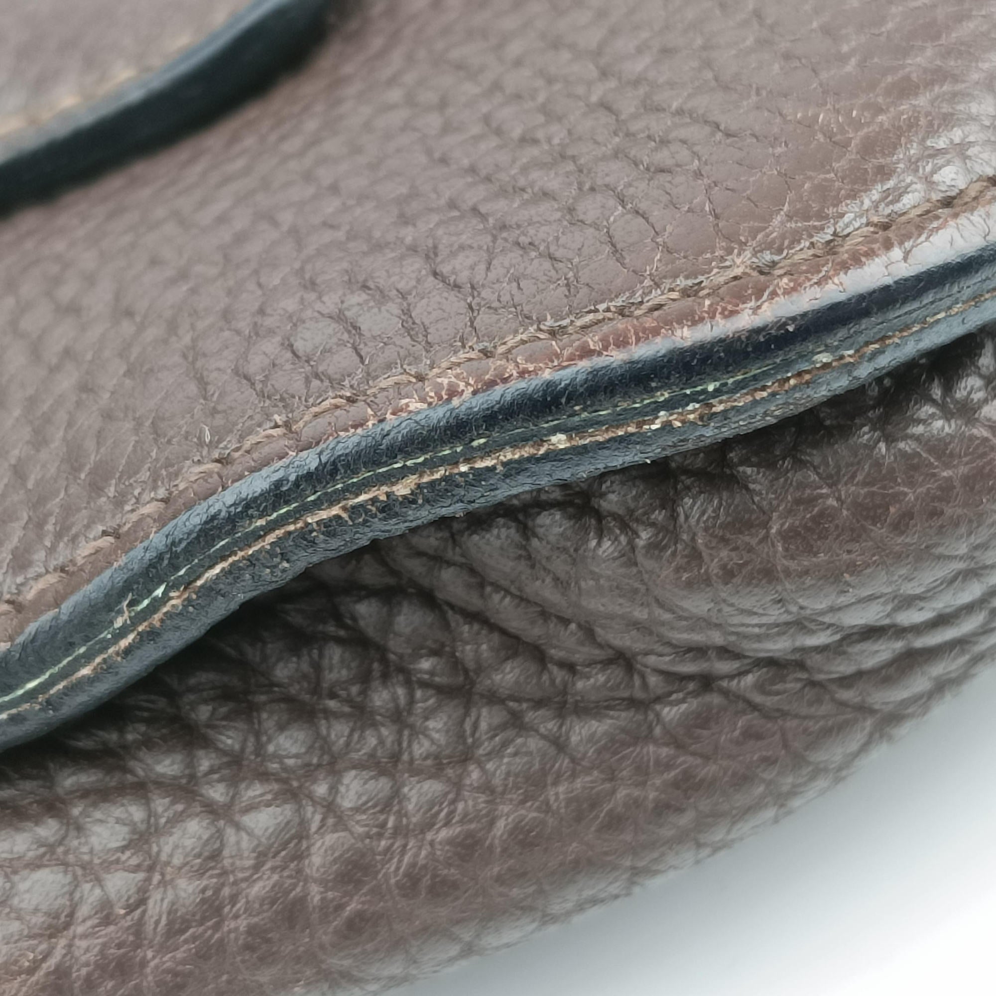 Pre-owned Hermes Marwari  Brown Taurillon Clemence  shoulderbag | stylenewstar