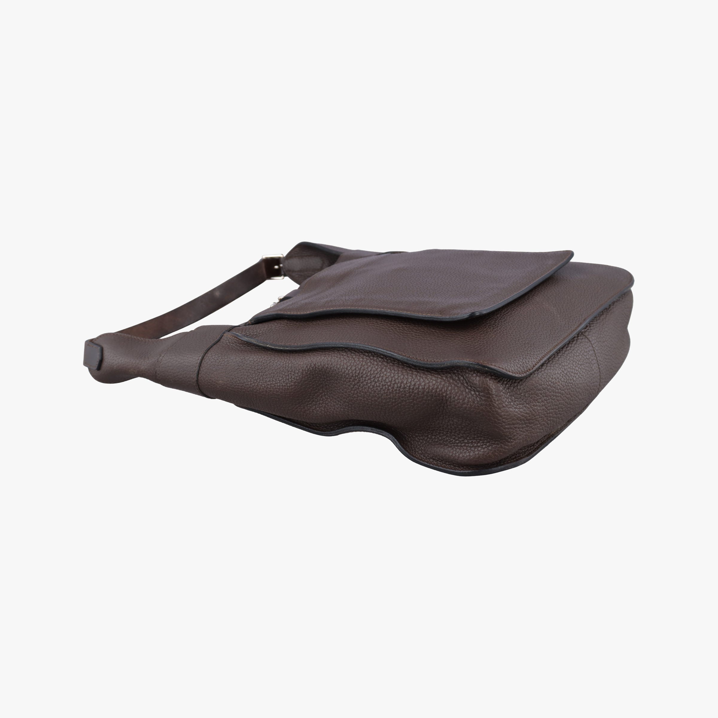 Pre-owned Hermes Marwari  Brown Taurillon Clemence  shoulderbag | stylenewstar