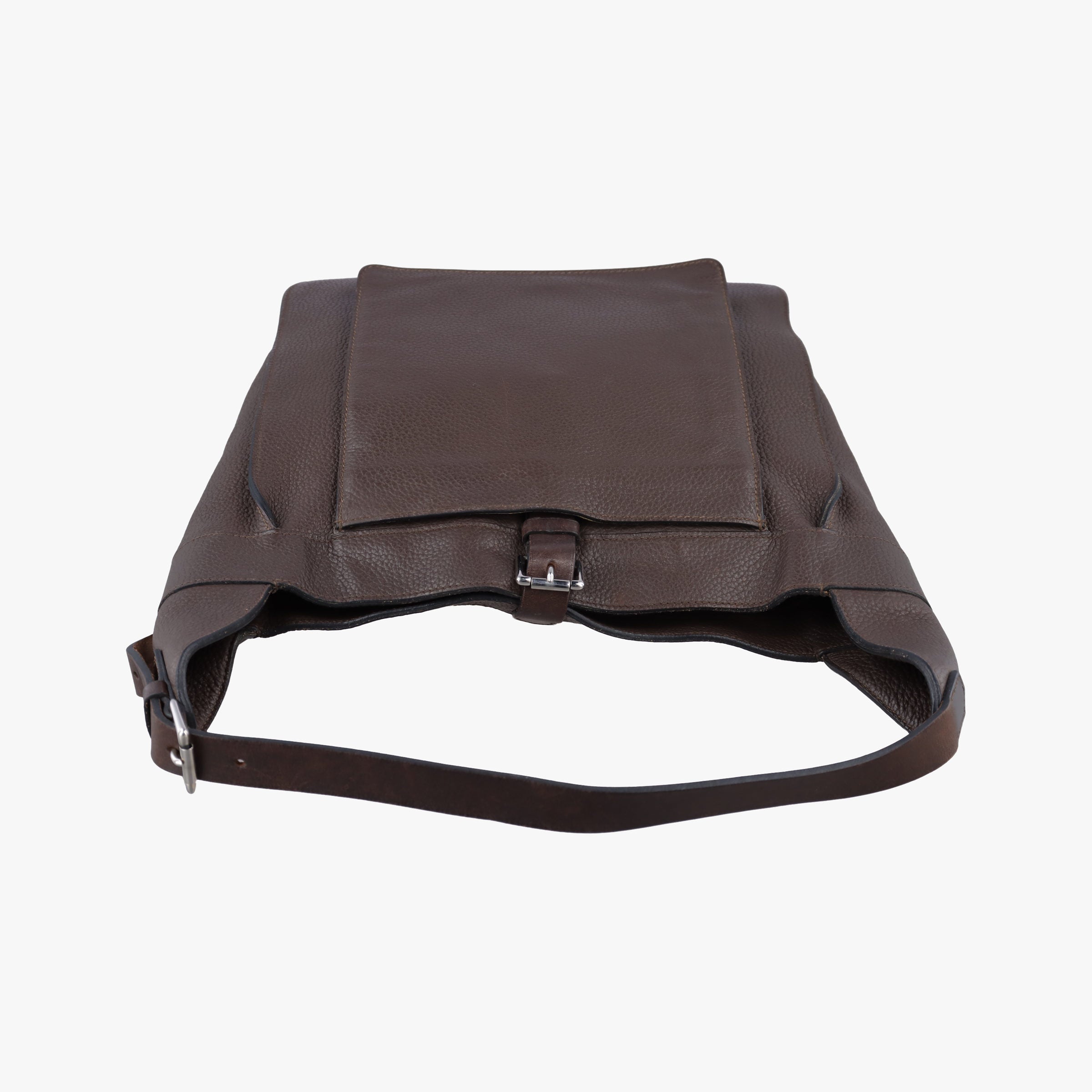 Pre-owned Hermes Marwari  Brown Taurillon Clemence  shoulderbag | stylenewstar