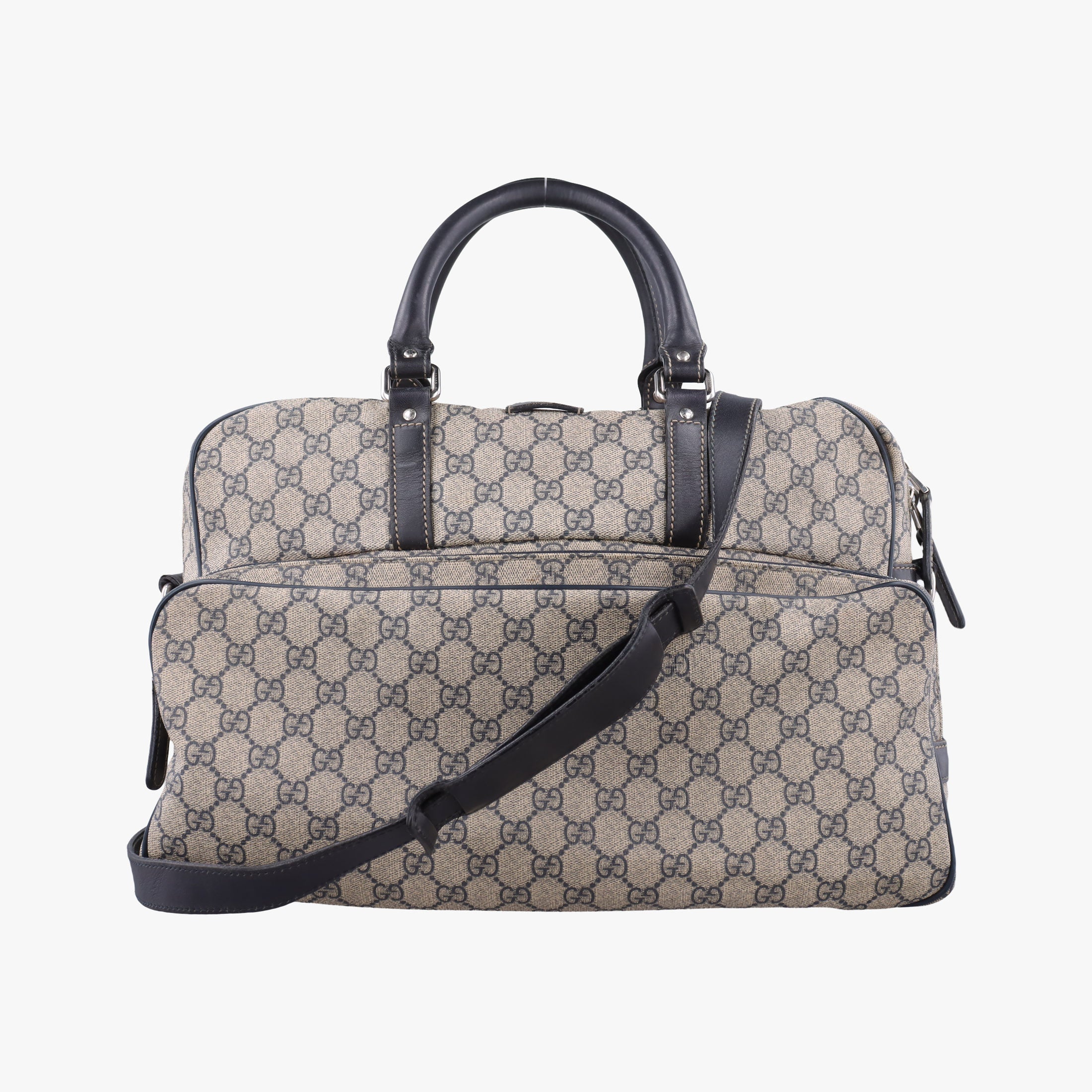 Secondhand Gucci Business Brown × Beige PVC coated canvas 246478 shoulderbag | stylenewstar