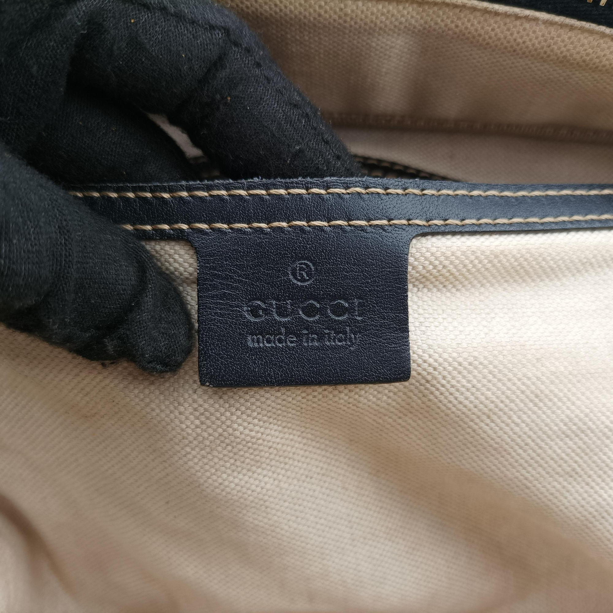 Secondhand Gucci Business Brown × Beige PVC coated canvas 246478 shoulderbag | stylenewstar