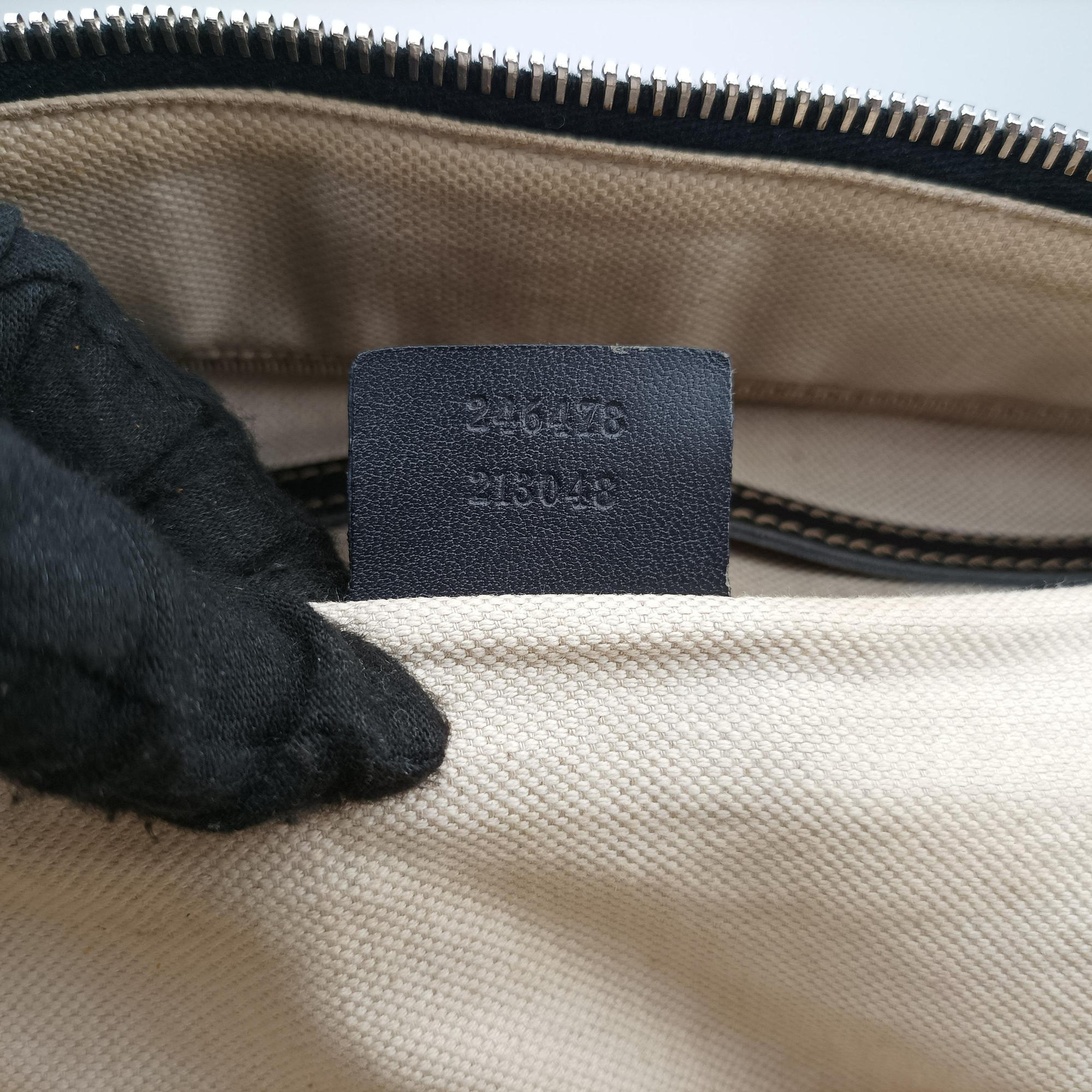 Secondhand Gucci Business Brown × Beige PVC coated canvas 246478 shoulderbag | stylenewstar