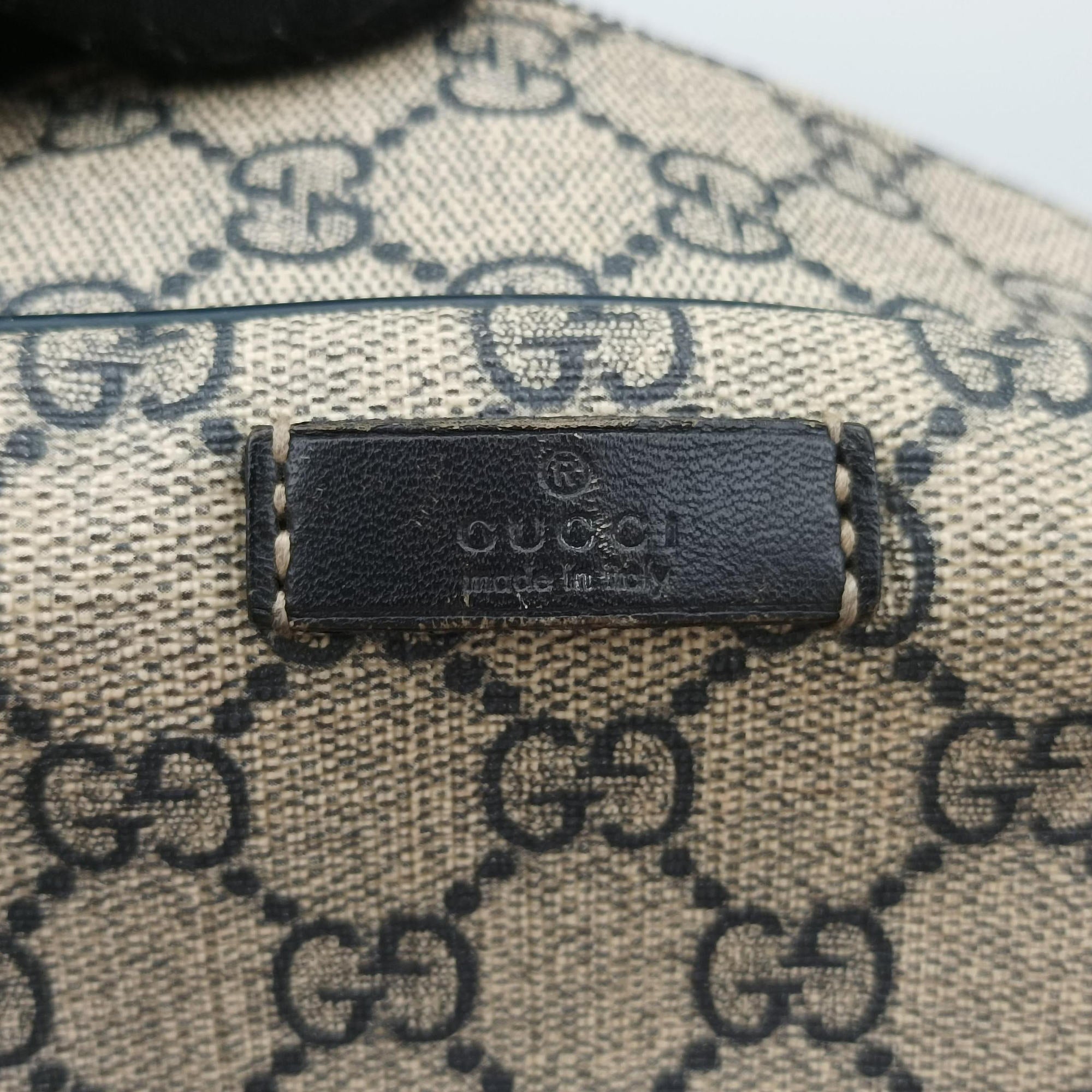 Secondhand Gucci Business Brown × Beige PVC coated canvas 246478 shoulderbag | stylenewstar
