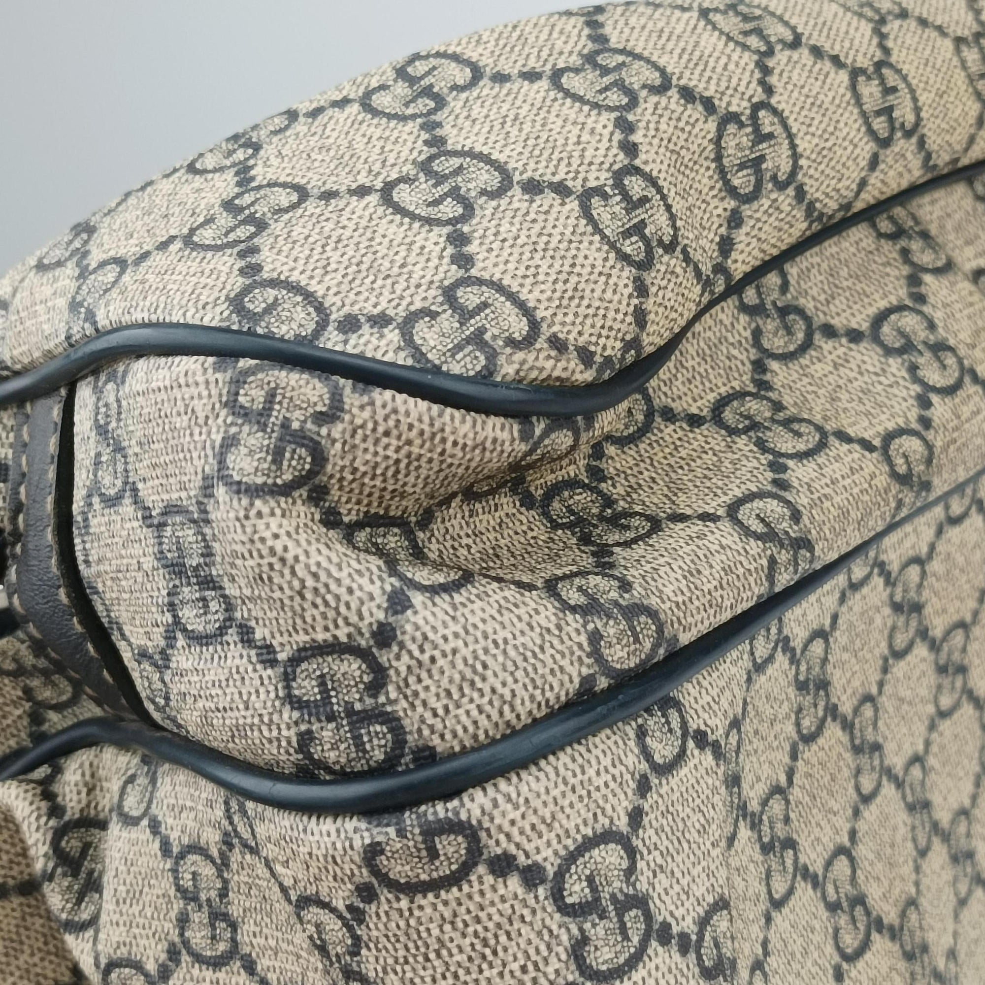 Secondhand Gucci Business Brown × Beige PVC coated canvas 246478 shoulderbag | stylenewstar