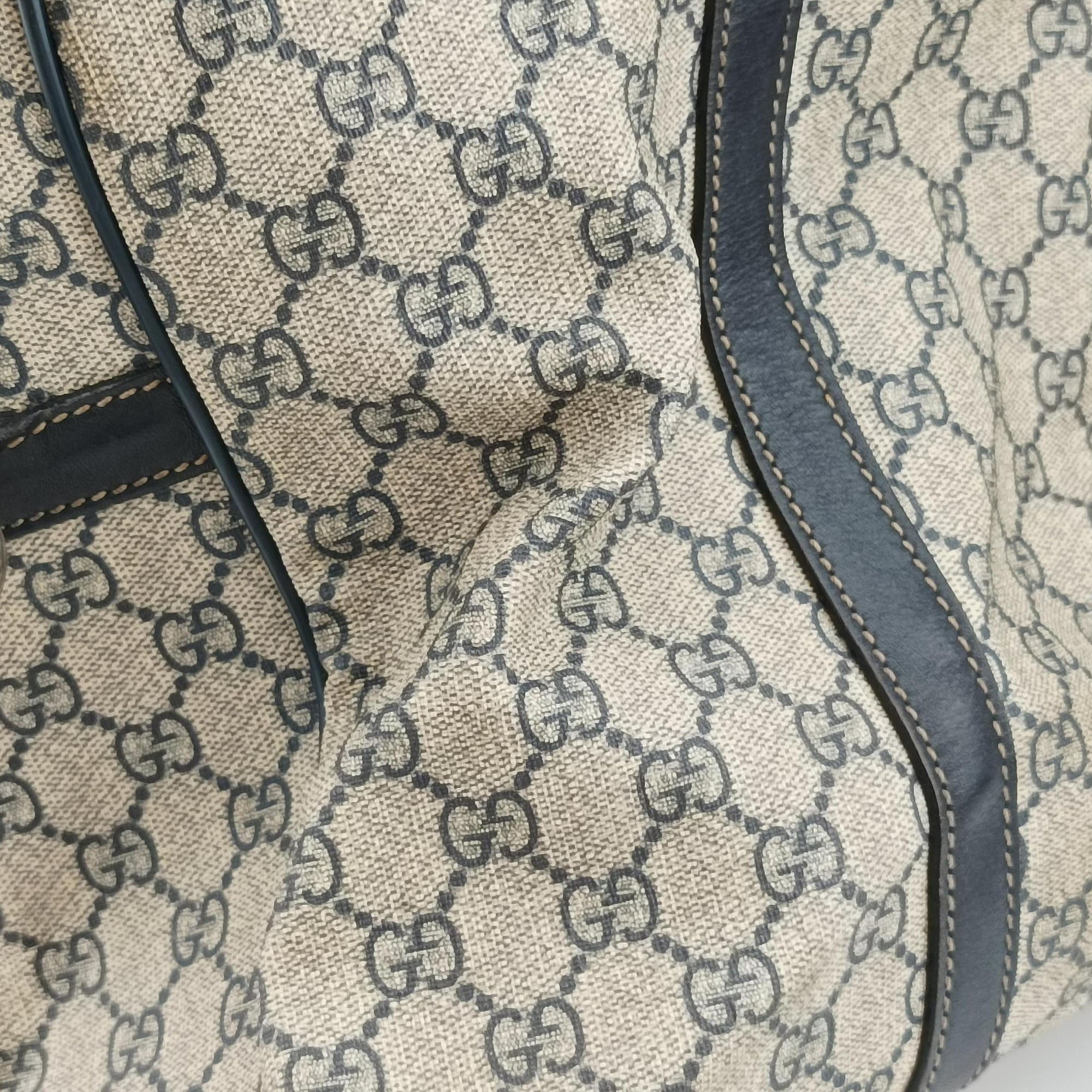Secondhand Gucci Business Brown × Beige PVC coated canvas 246478 shoulderbag | stylenewstar