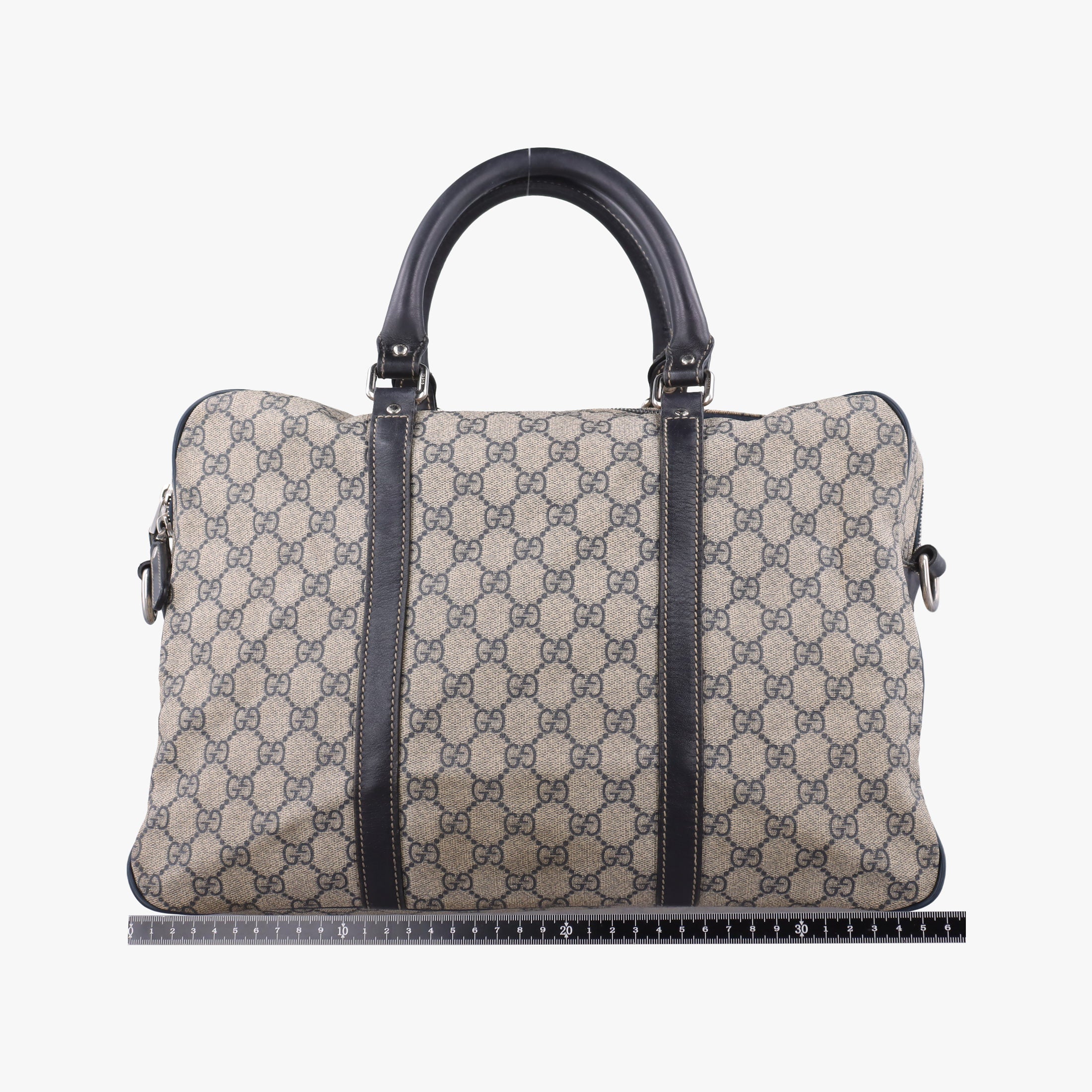 Secondhand Gucci Business Brown × Beige PVC coated canvas 246478 shoulderbag | stylenewstar