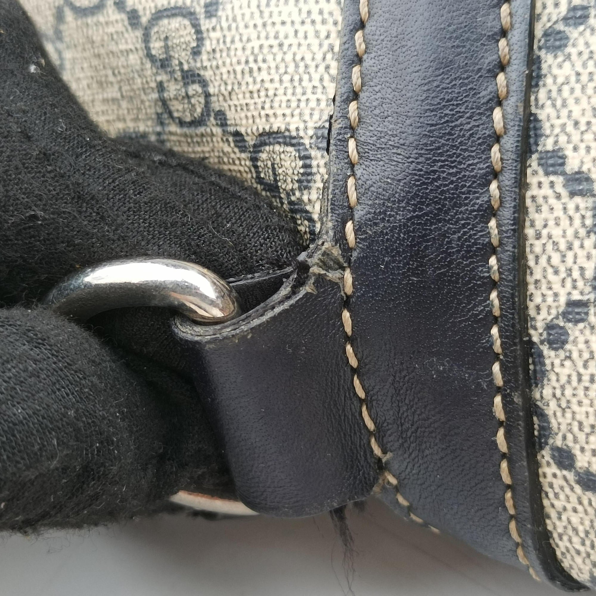Secondhand Gucci Business Brown × Beige PVC coated canvas 246478 shoulderbag | stylenewstar