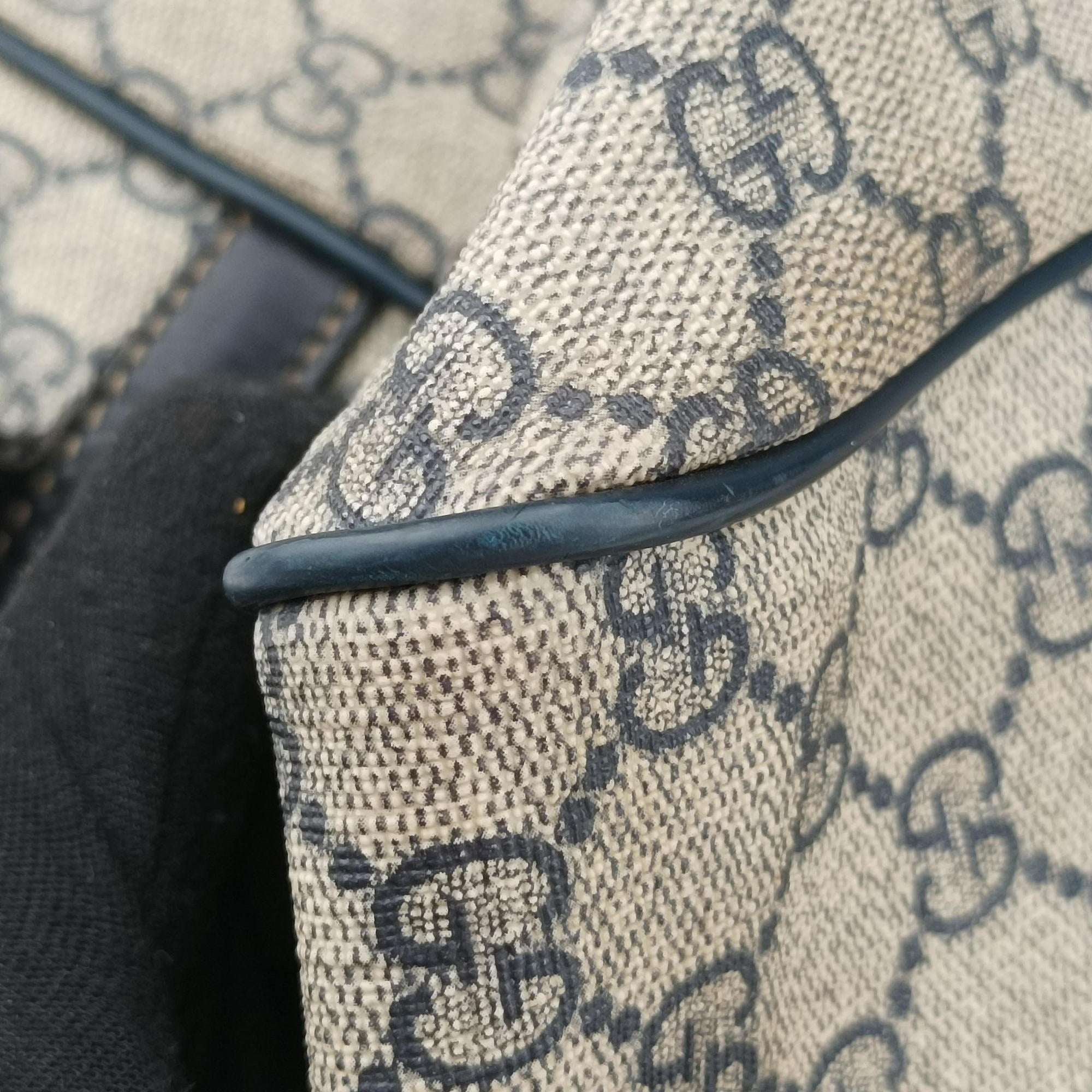 Secondhand Gucci Business Brown × Beige PVC coated canvas 246478 shoulderbag | stylenewstar