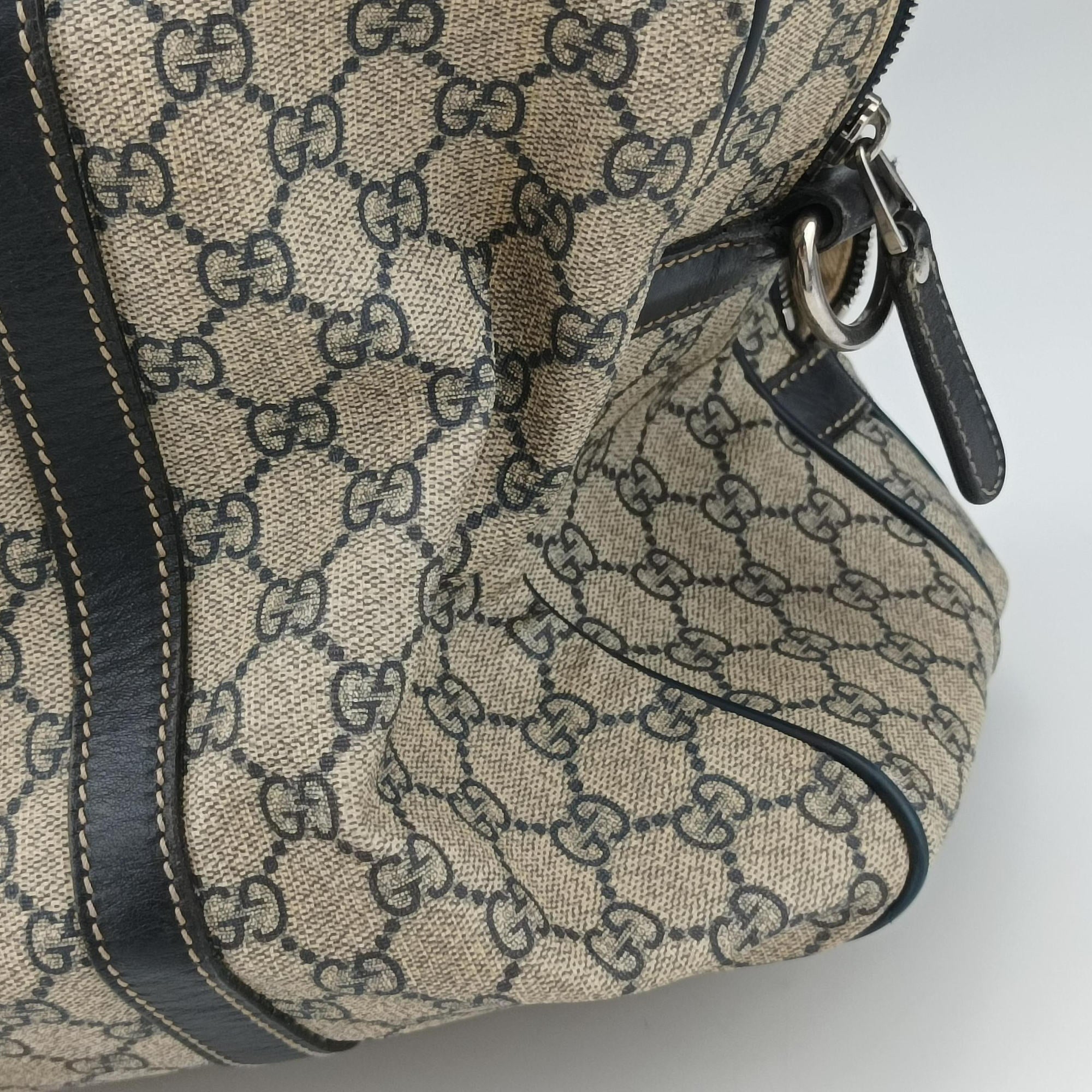 Secondhand Gucci Business Brown × Beige PVC coated canvas 246478 shoulderbag | stylenewstar