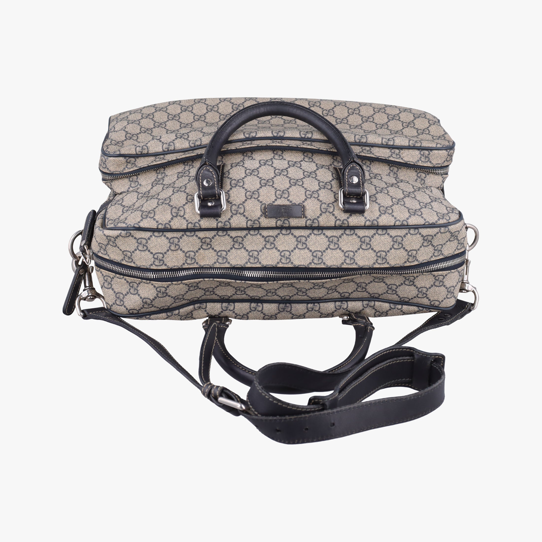 Secondhand Gucci Business Brown × Beige PVC coated canvas 246478 shoulderbag | stylenewstar