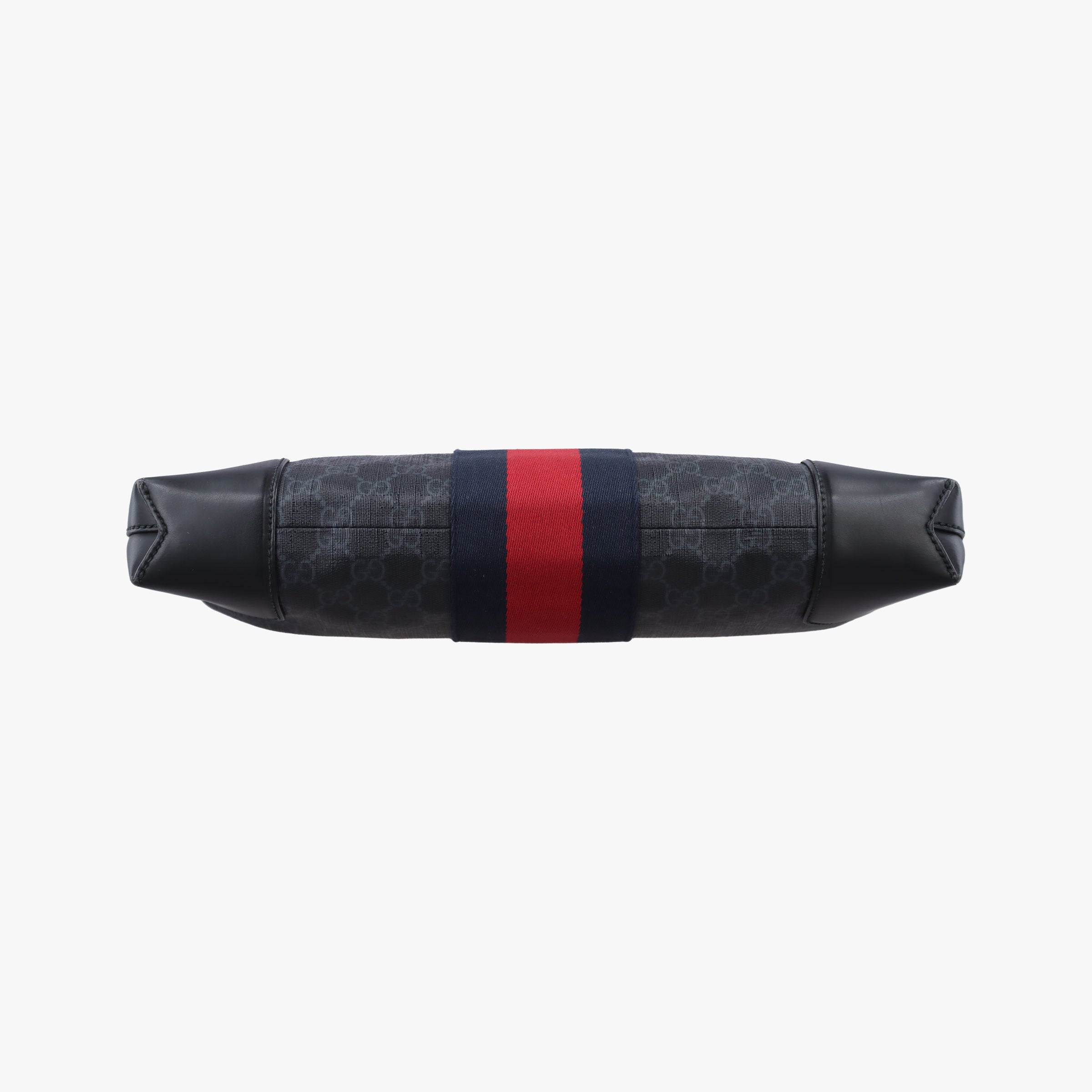 Pre-owned Gucci GG Supreme Shelley Messenger Black×red PVC coated canvas×leather 474139 shoulderbag | stylenewstar