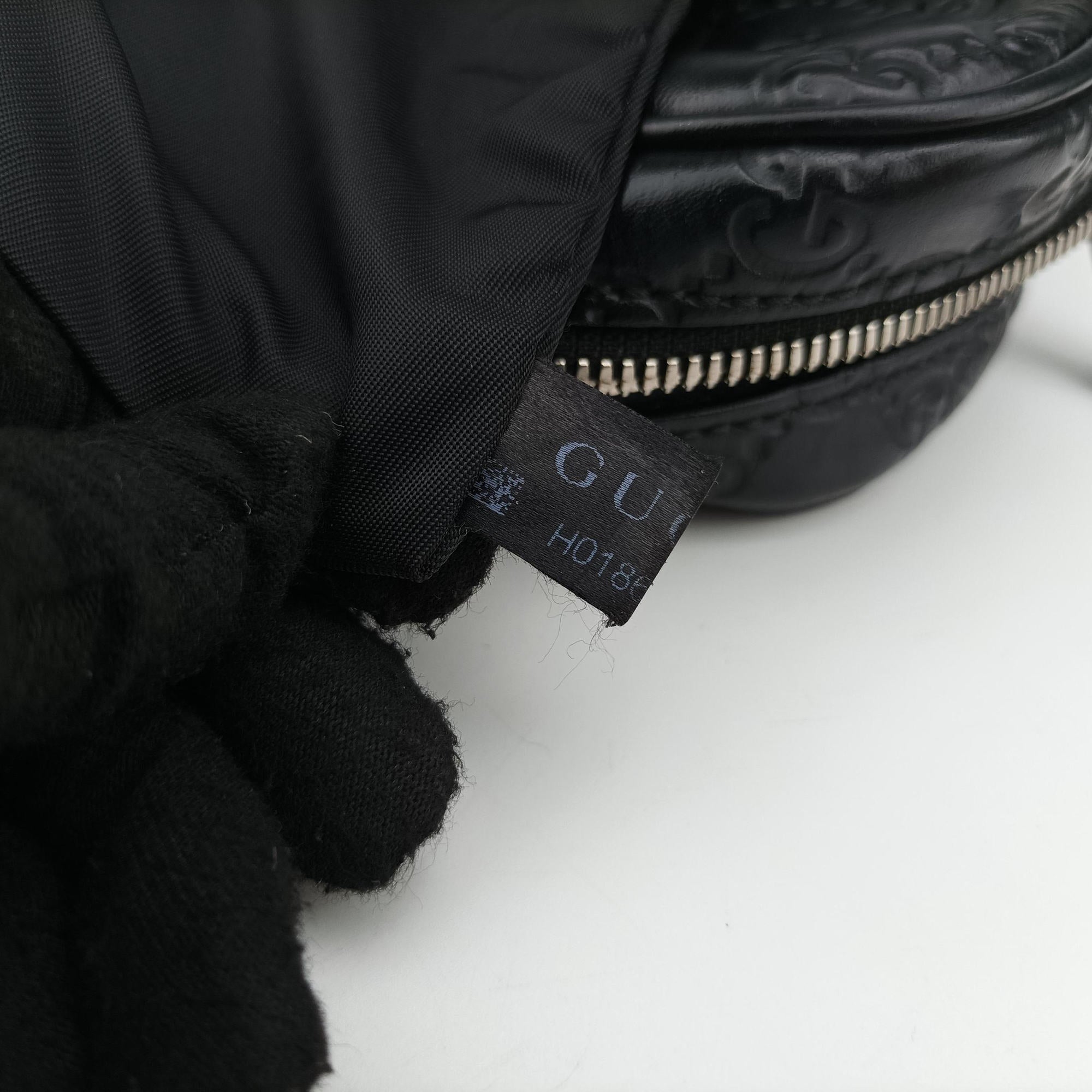 Vintage Gucci Guccissima Briefcase Business Black Leather 328937 handbag | stylenewstar