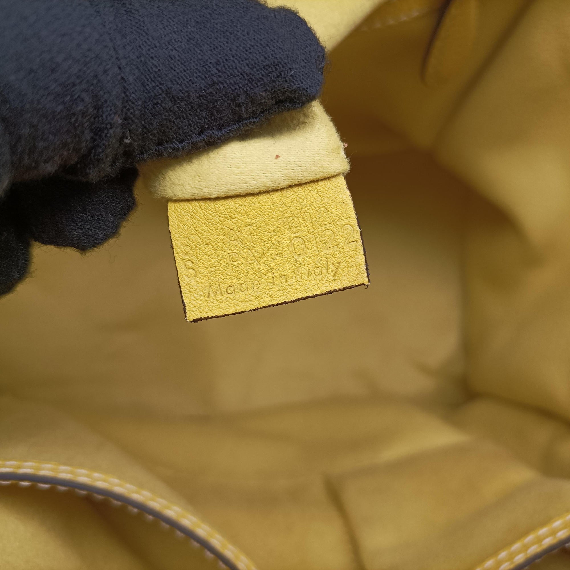 Vintage Celine Luggage Mini Shopper Yellow Leather  handbag | stylenewstar