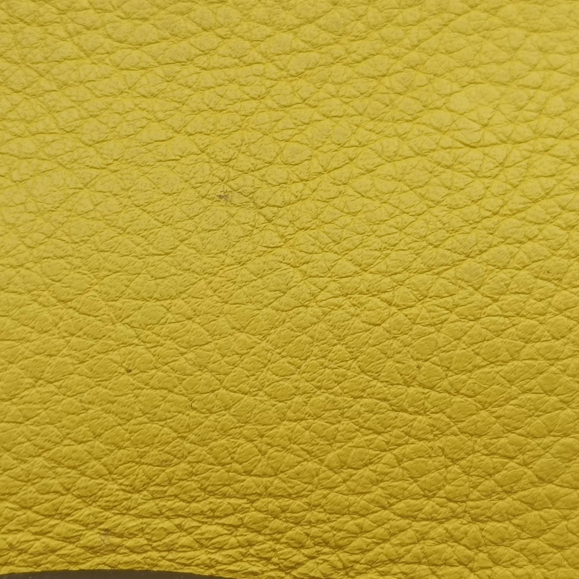 Vintage Celine Luggage Mini Shopper Yellow Leather  handbag | stylenewstar