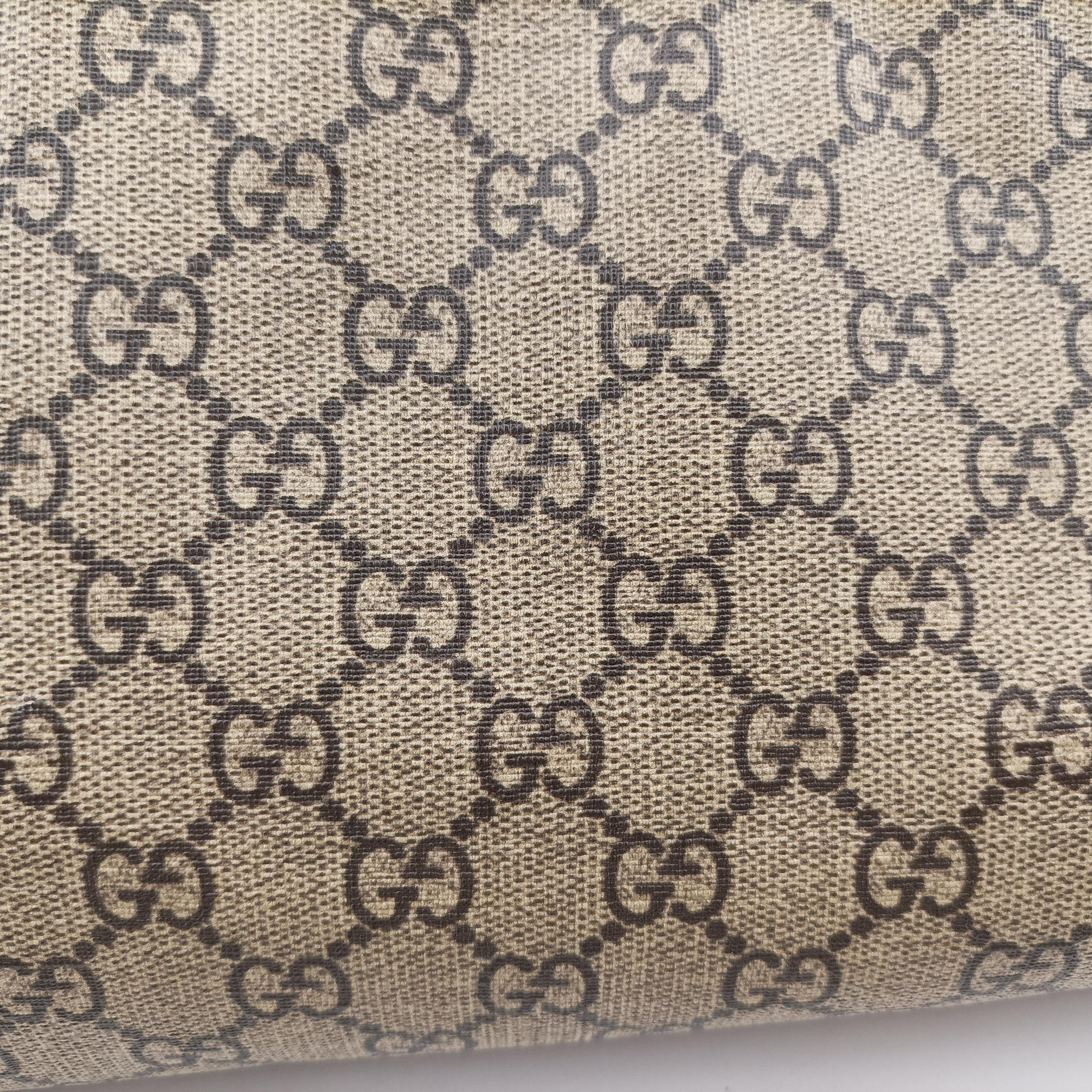 Pre-owned Gucci GG Supreme Tiger Brown PVC coated canvas 450950 handbag | stylenewstar