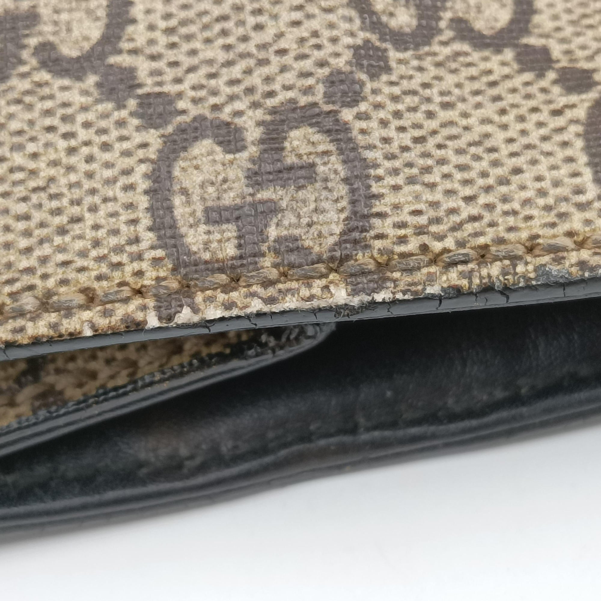 Pre-owned Gucci GG Supreme Tiger Brown PVC coated canvas 450950 handbag | stylenewstar