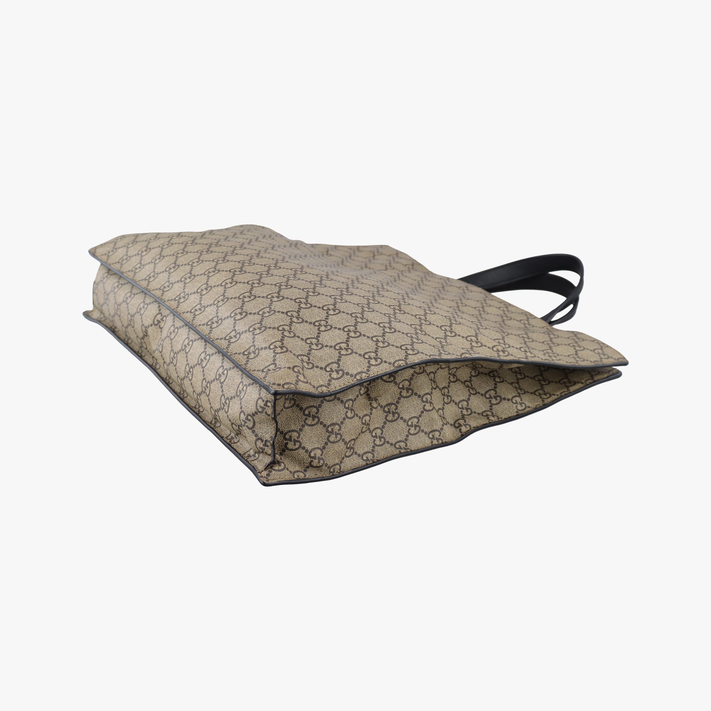 Pre-owned Gucci GG Supreme Tiger Brown PVC coated canvas 450950 handbag | stylenewstar