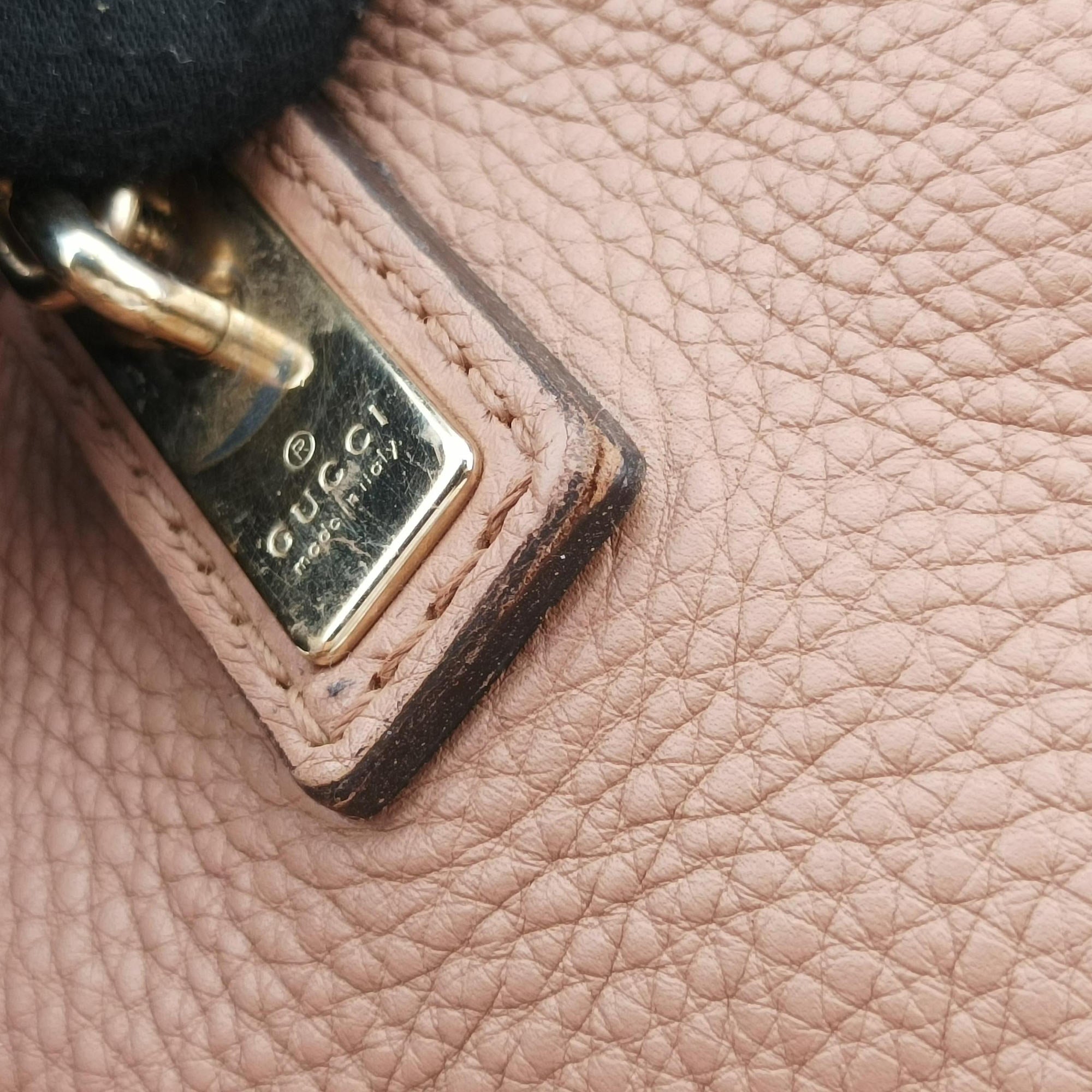 Pre-owned Gucci Bella Bamboo Tassel fringe Pink Leather 269945 handbag | stylenewstar
