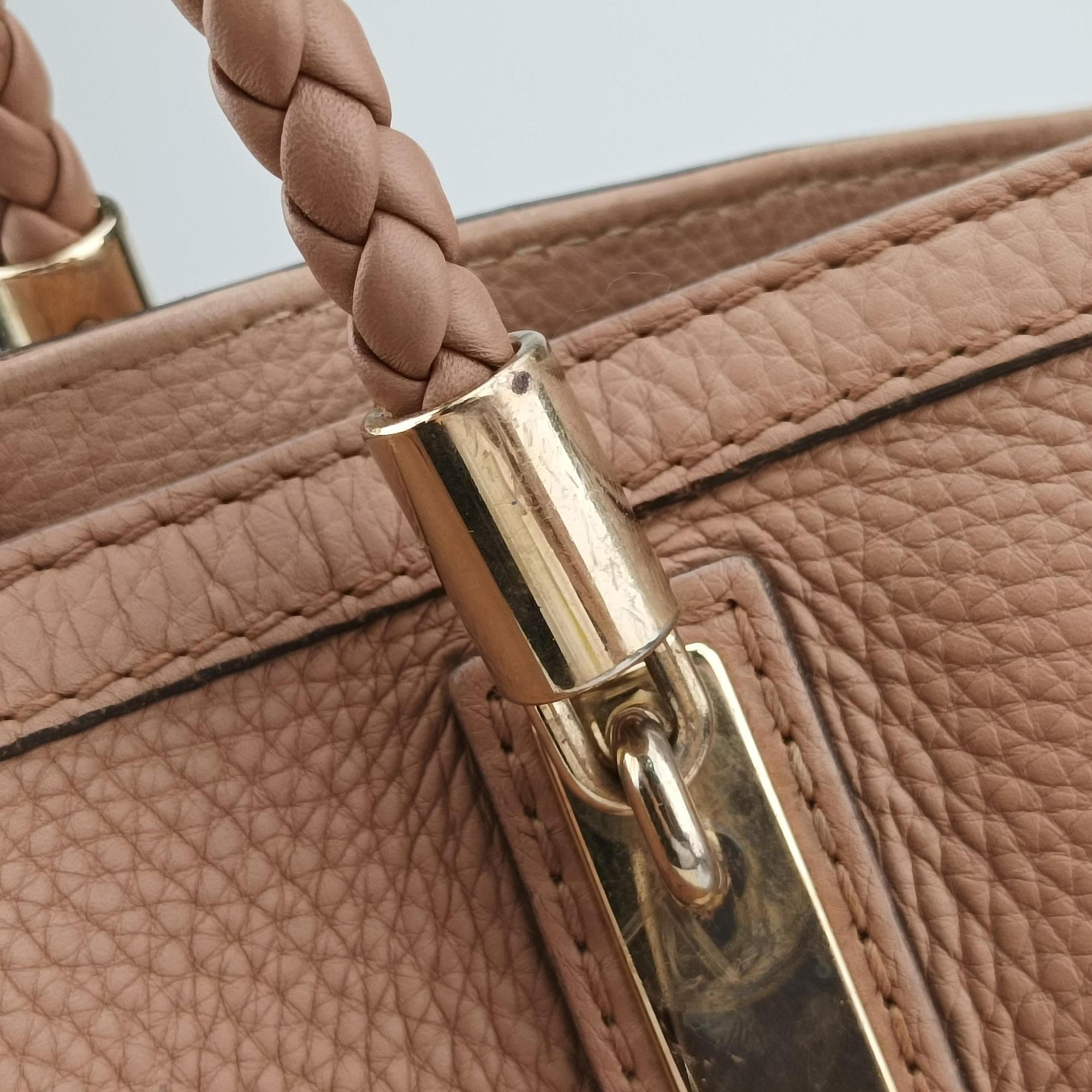 Pre-owned Gucci Bella Bamboo Tassel fringe Pink Leather 269945 handbag | stylenewstar