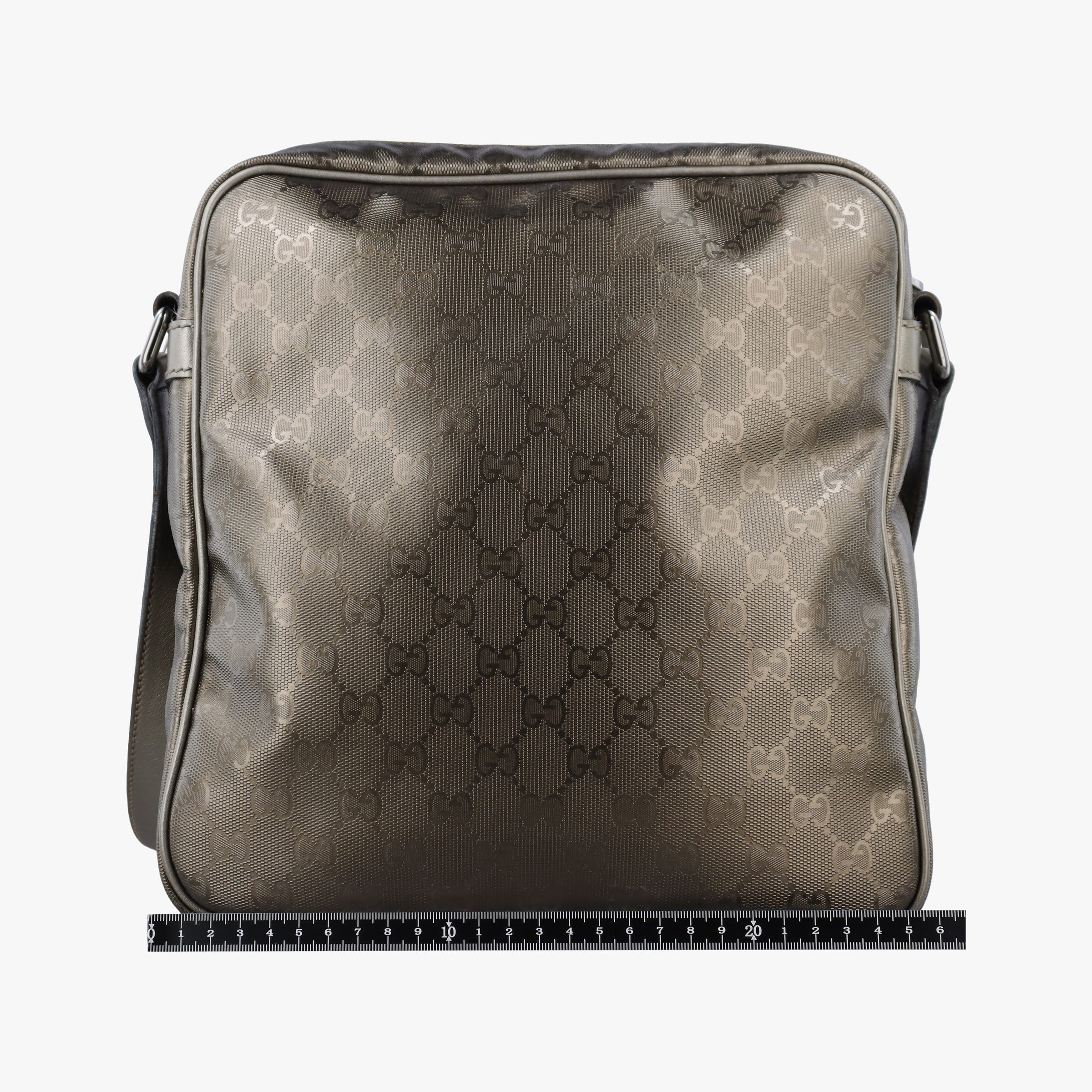 Pre-owned Gucci GG Imprime Messenger Golden PVC coated canvas 201448 shoulderbag | stylenewstar