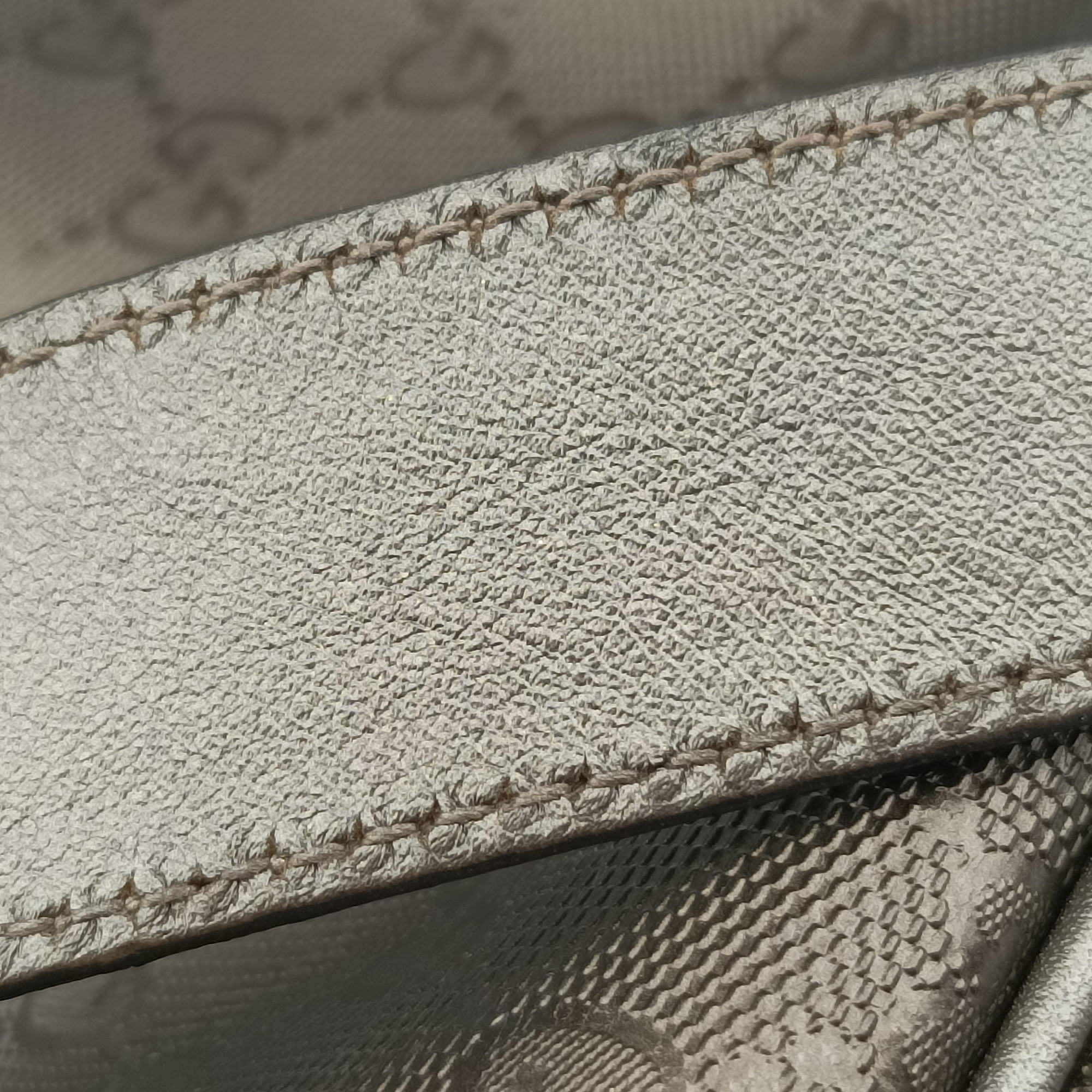 Pre-owned Gucci GG Imprime Messenger Golden PVC coated canvas 201448 shoulderbag | stylenewstar