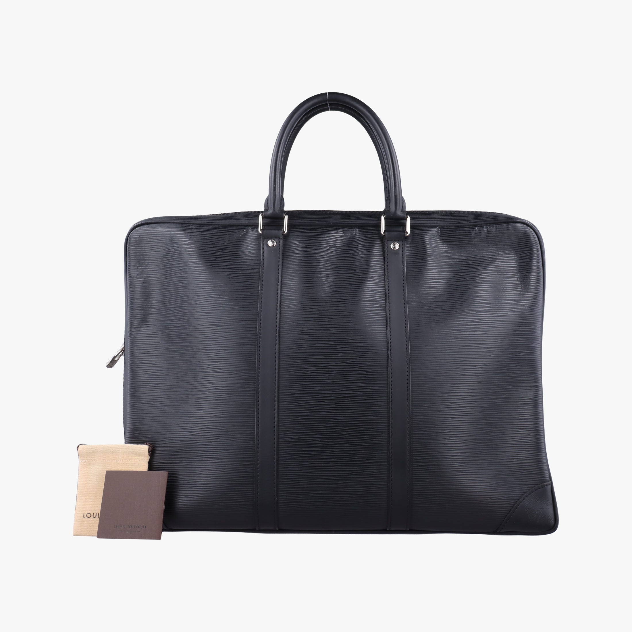 Secondhand Louis Vuitton Porto Document Voyage Noir Epi M59162 handbag | stylenewstar