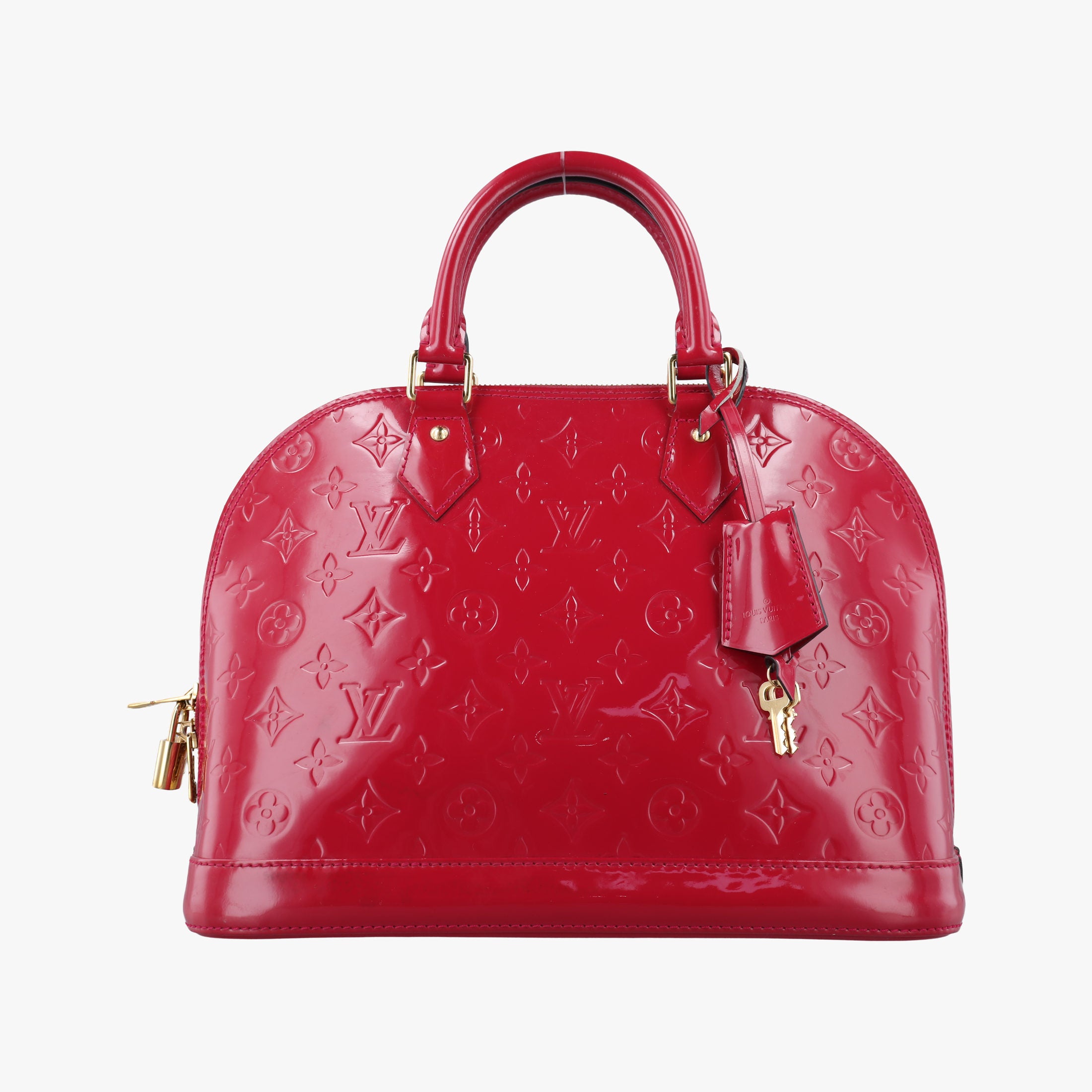 Vintage Louis Vuitton Alma PM pomme d'amour Vernis M90096 handbag | stylenewstar