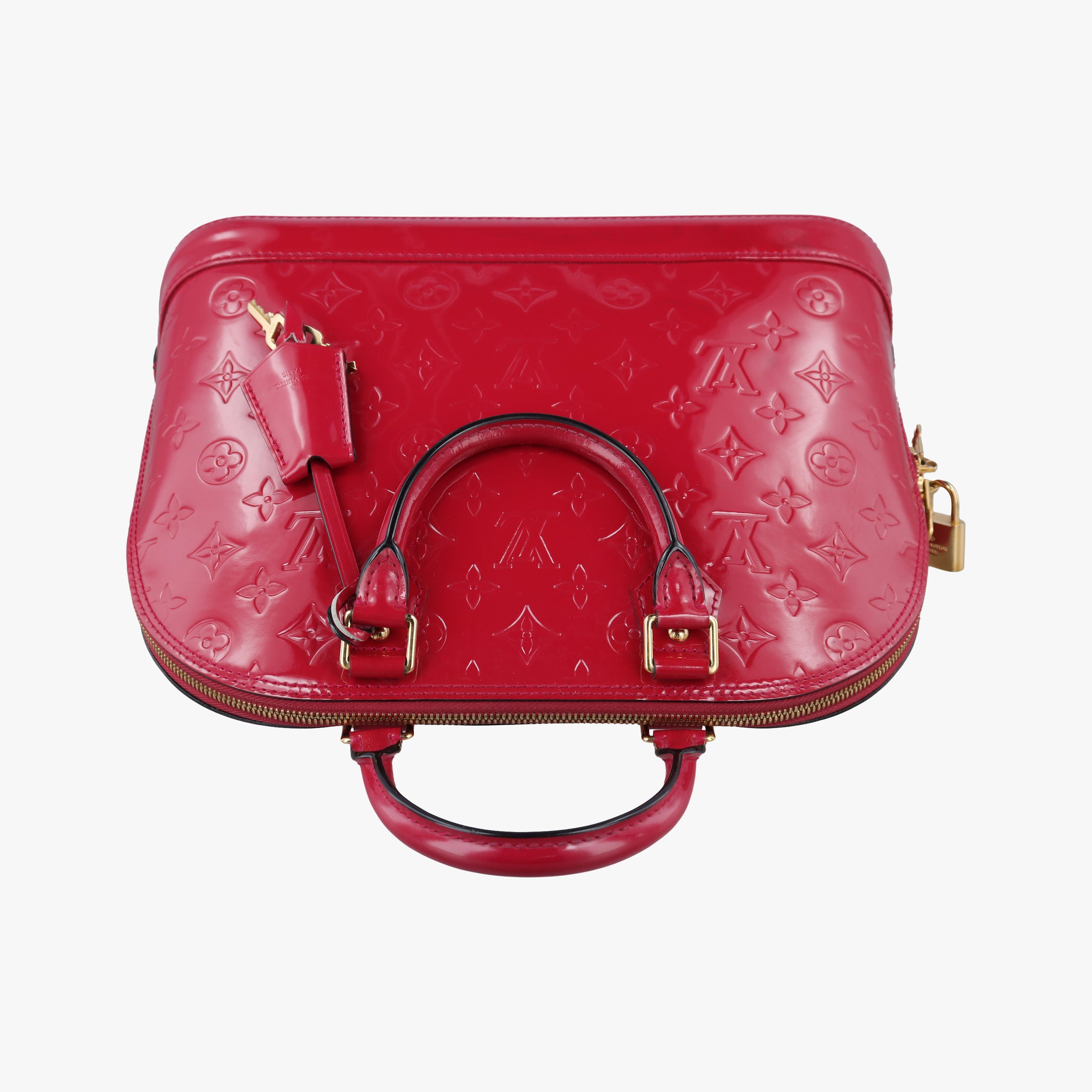 Vintage Louis Vuitton Alma PM pomme d'amour Vernis M90096 handbag | stylenewstar